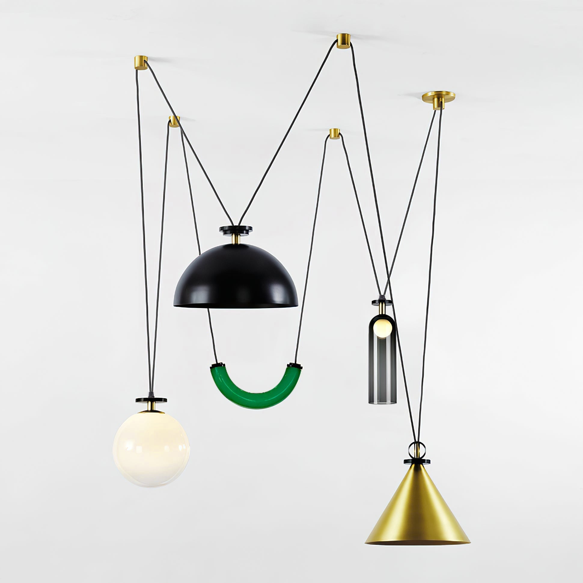 Lustra Chandelier Geometric Shape Art - Letslighting