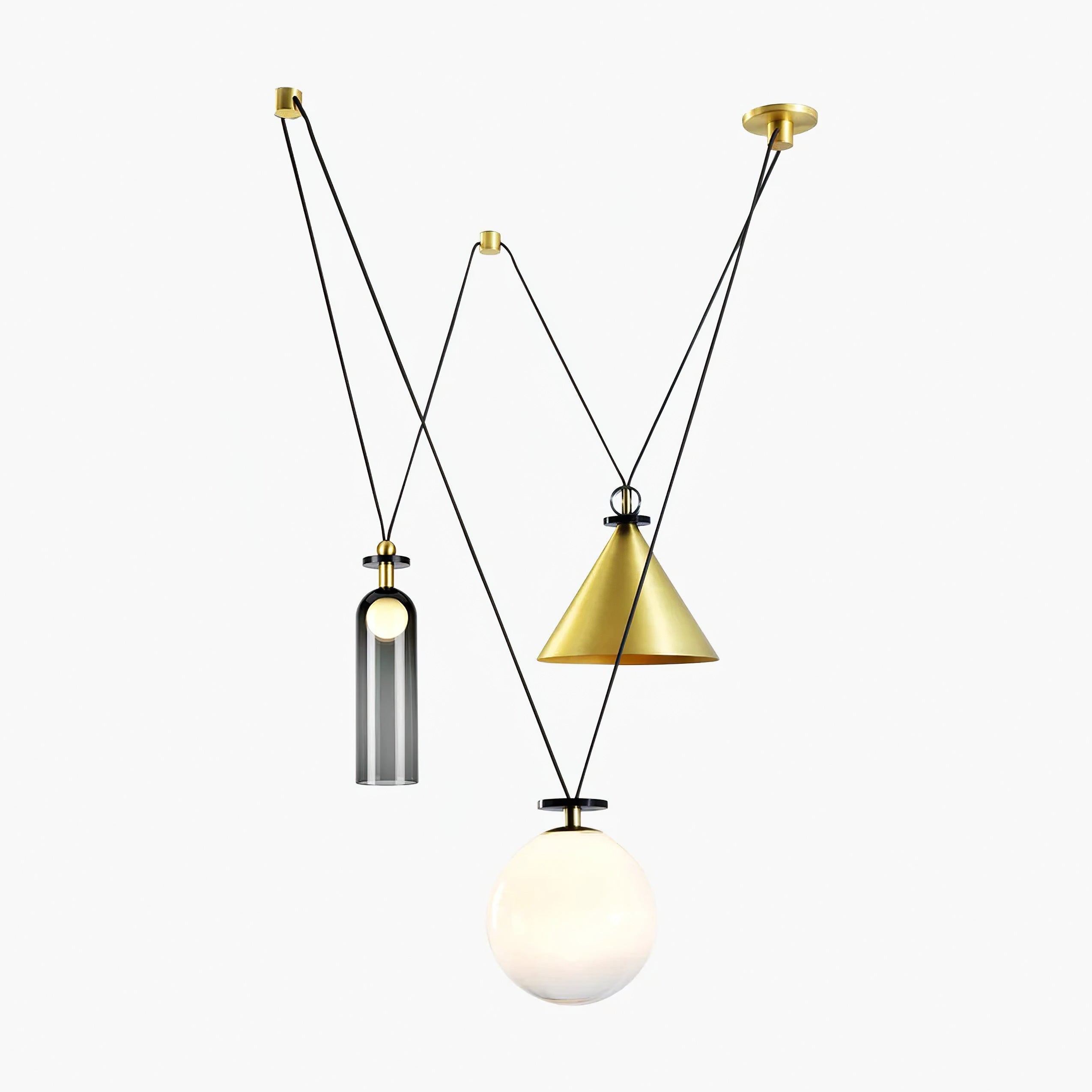Lustra Chandelier Geometric Shape Art - Letslighting