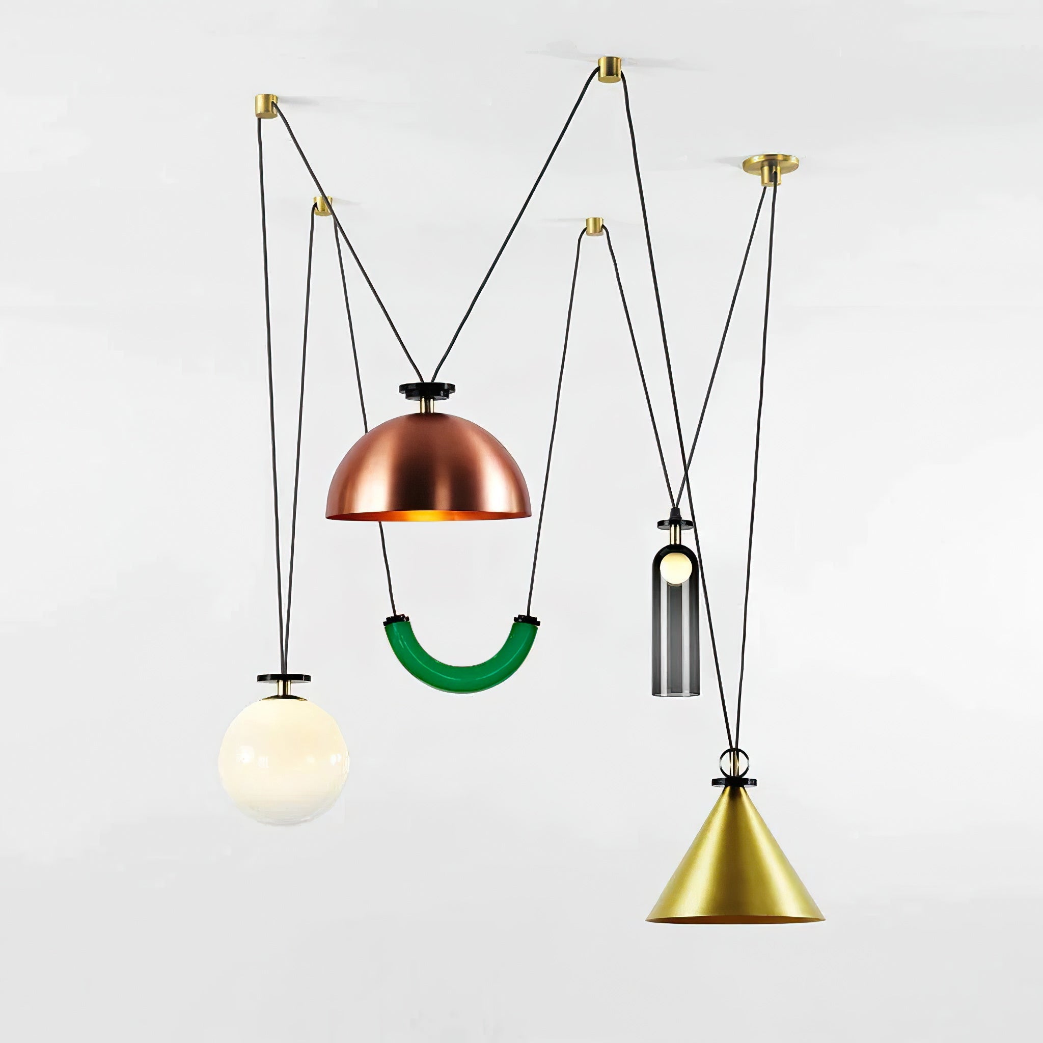 Lustra Chandelier Geometric Shape Art - Letslighting