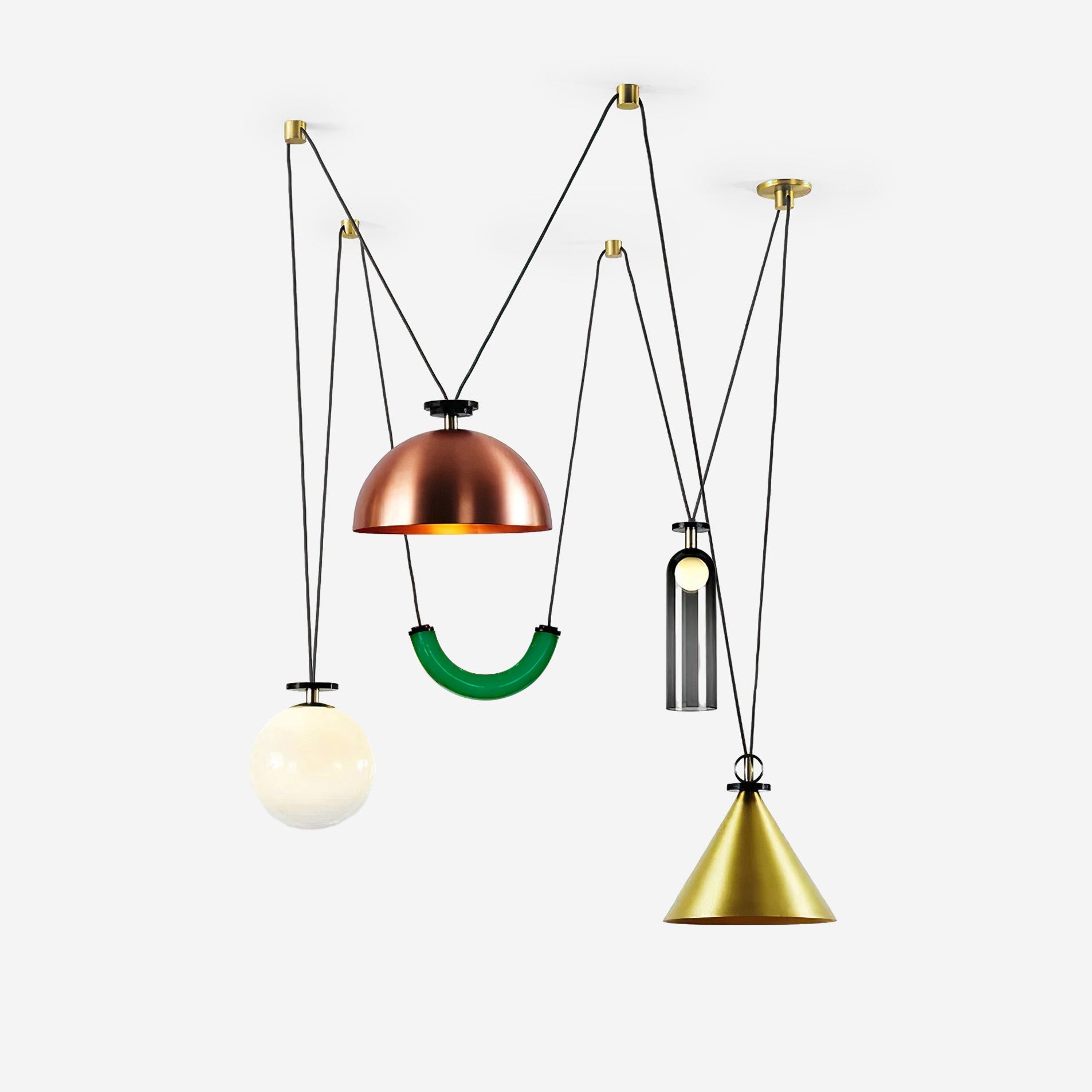 Covine Multi-Shape Adjustable Pendant Light
