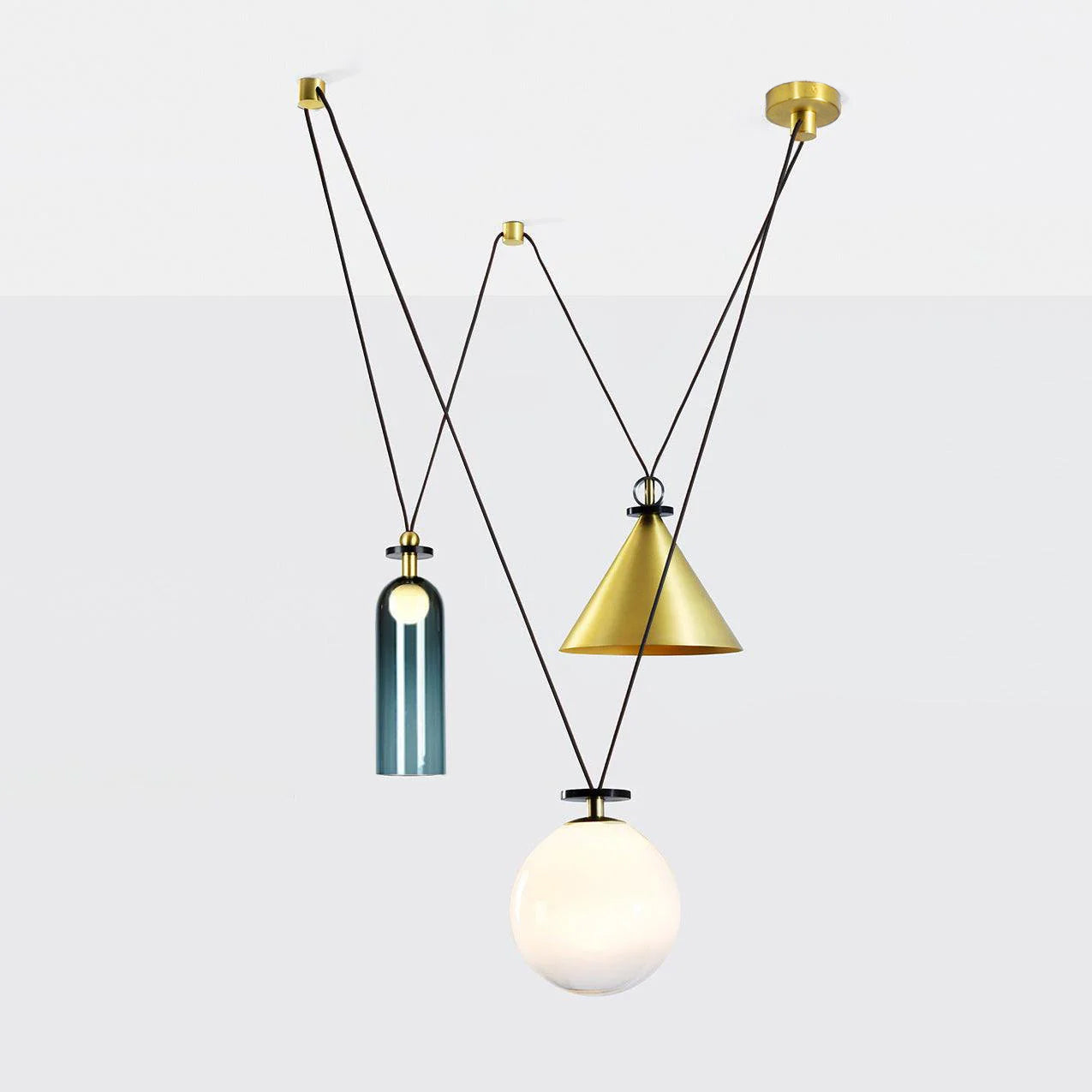 Lustra Chandelier Geometric Shape Art - Letslighting