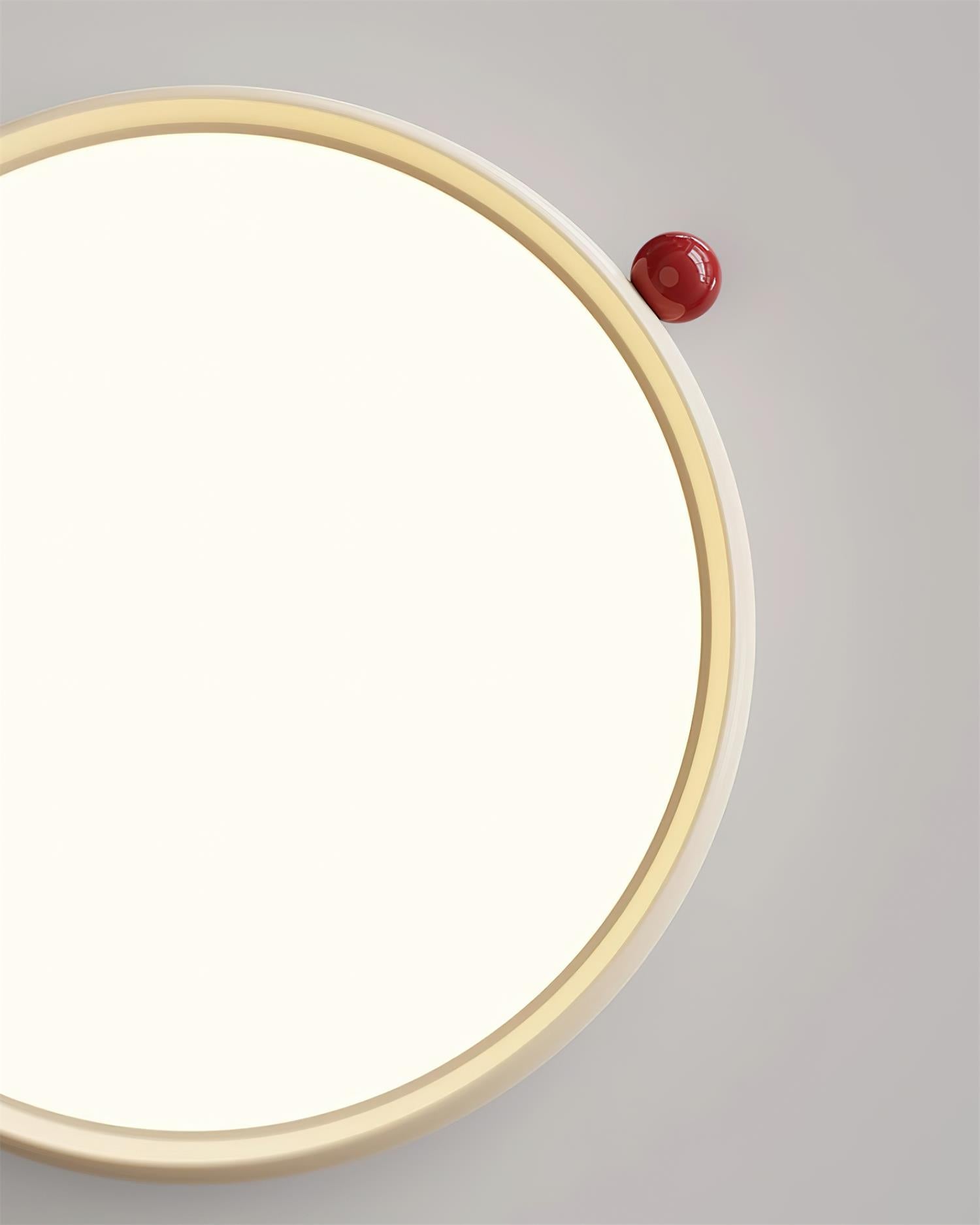 Geos Ceiling Light Wood Tone Circular LED - Letslighting