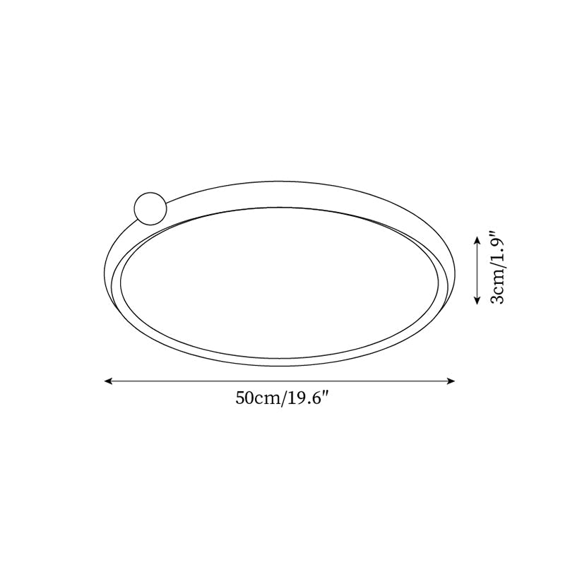 Geos Ceiling Light Wood LED Modern Minimalist - Letslighting