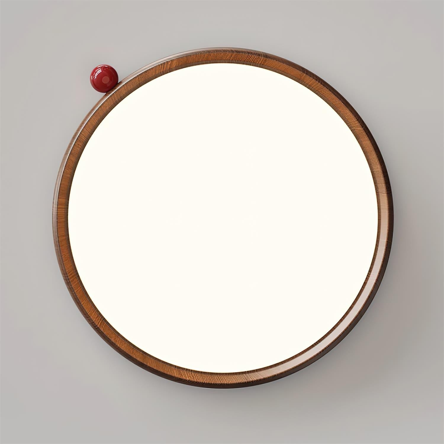 Geos Ceiling Light Wood Tone Circular LED - Letslighting