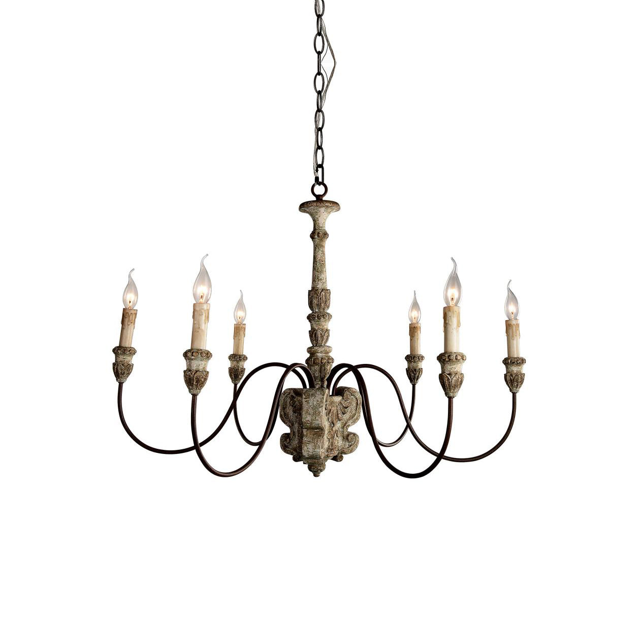Geovanna Vintage Industrial Solid Chandelier - Letslighting