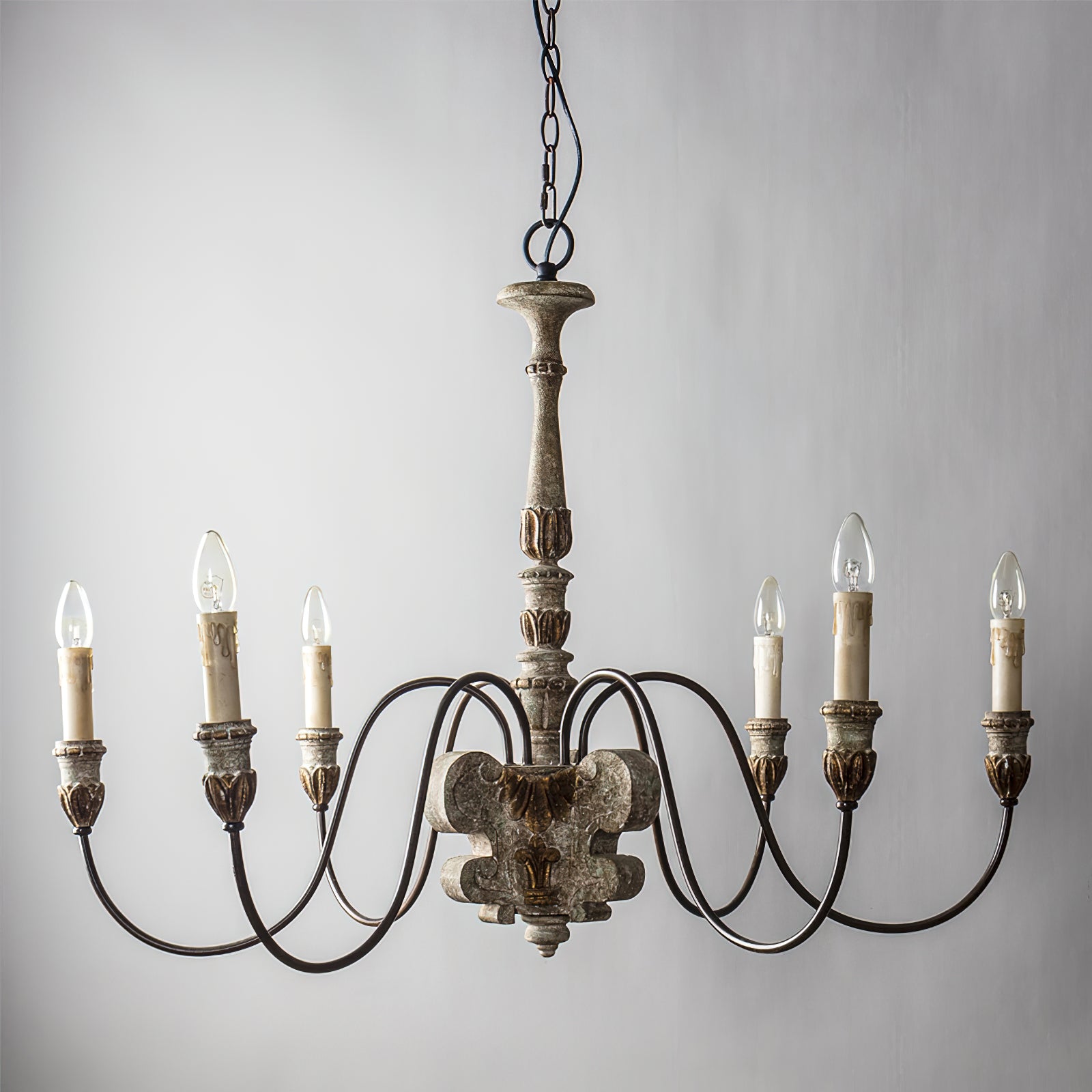 Geovanna Vintage Industrial Solid Chandelier - Letslighting