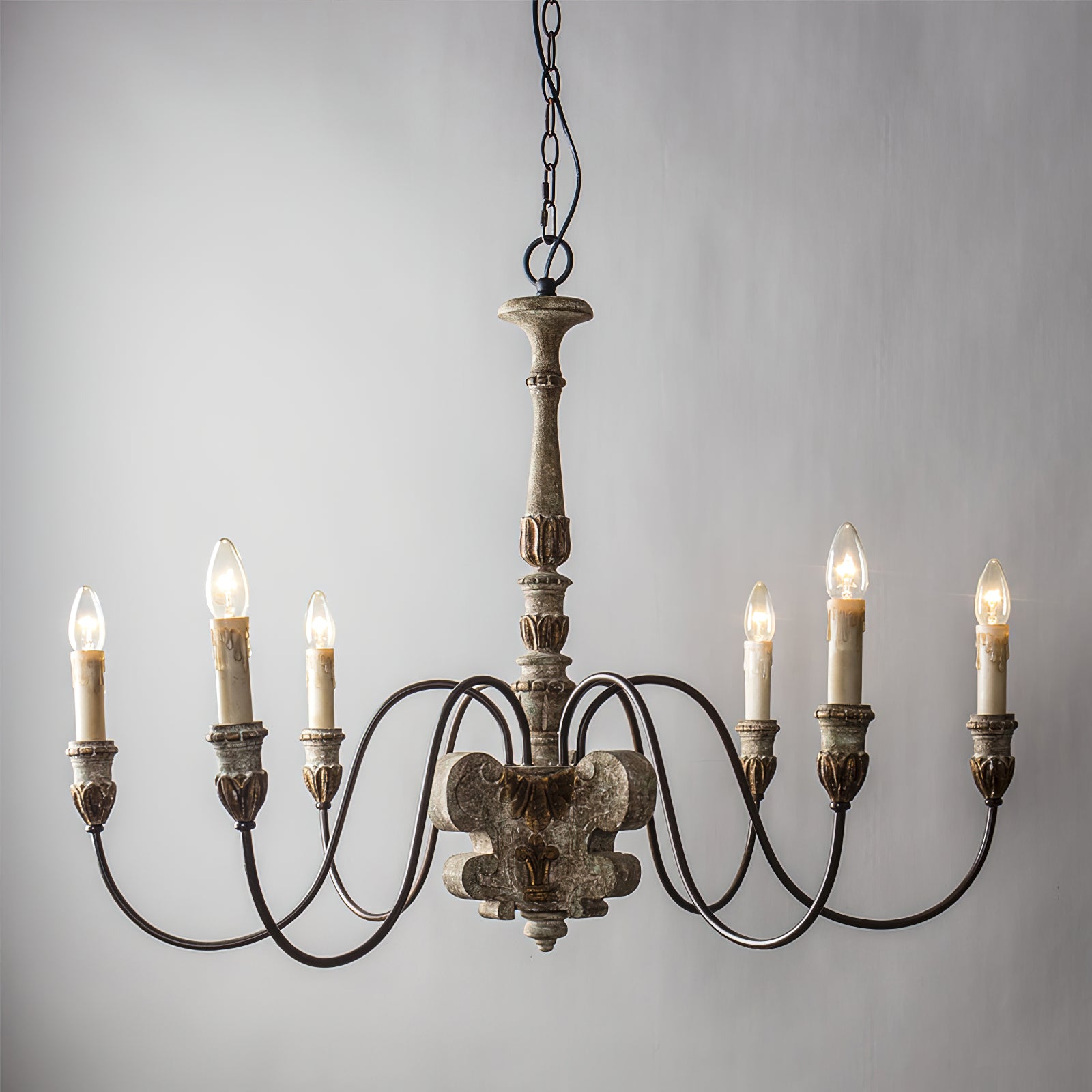 Geovanna Vintage Industrial Solid Chandelier - Letslighting