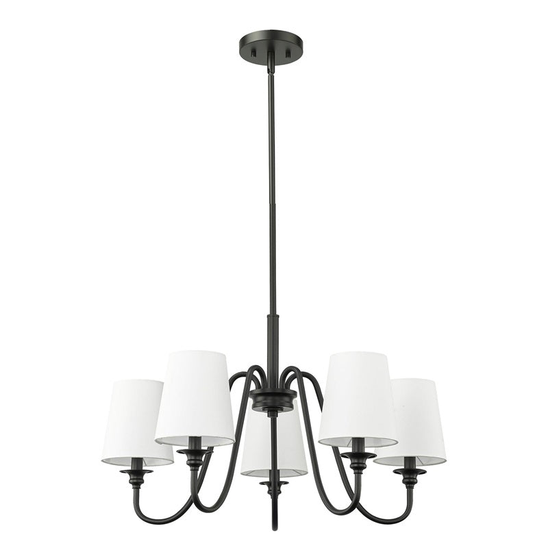 Vavenus Vintage Industrial Brass Fabric Chandelier - Letslighting