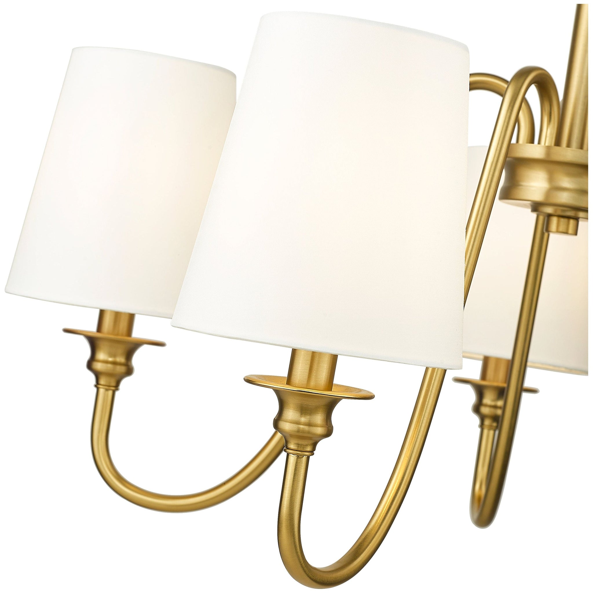 Vavenus Vintage Industrial Brass Fabric Chandelier - Letslighting