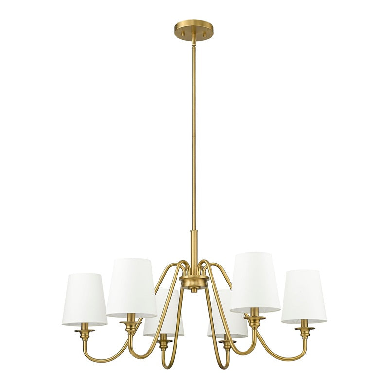 Vavenus Vintage Industrial Brass Fabric Chandelier - Letslighting