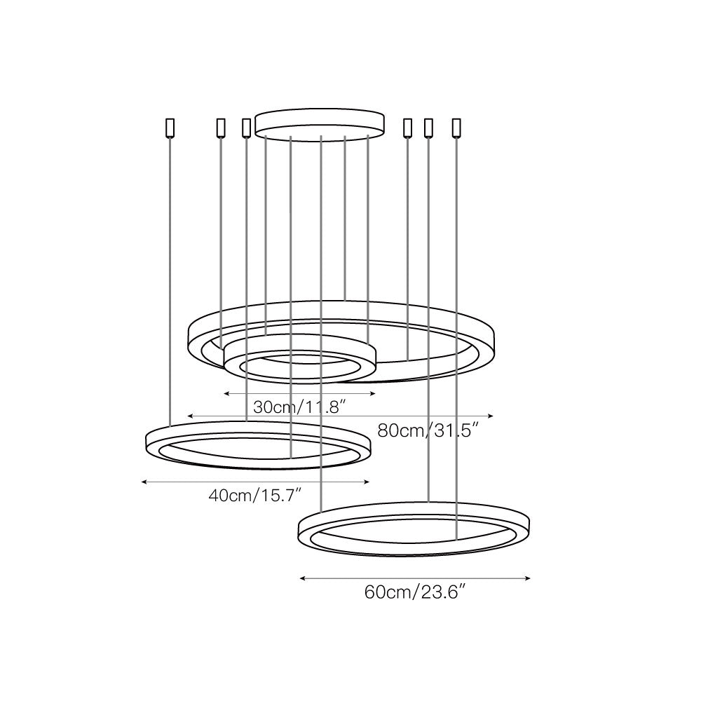 Nymiran Modern Minimalist Acrylic Chandelier - Letslighting