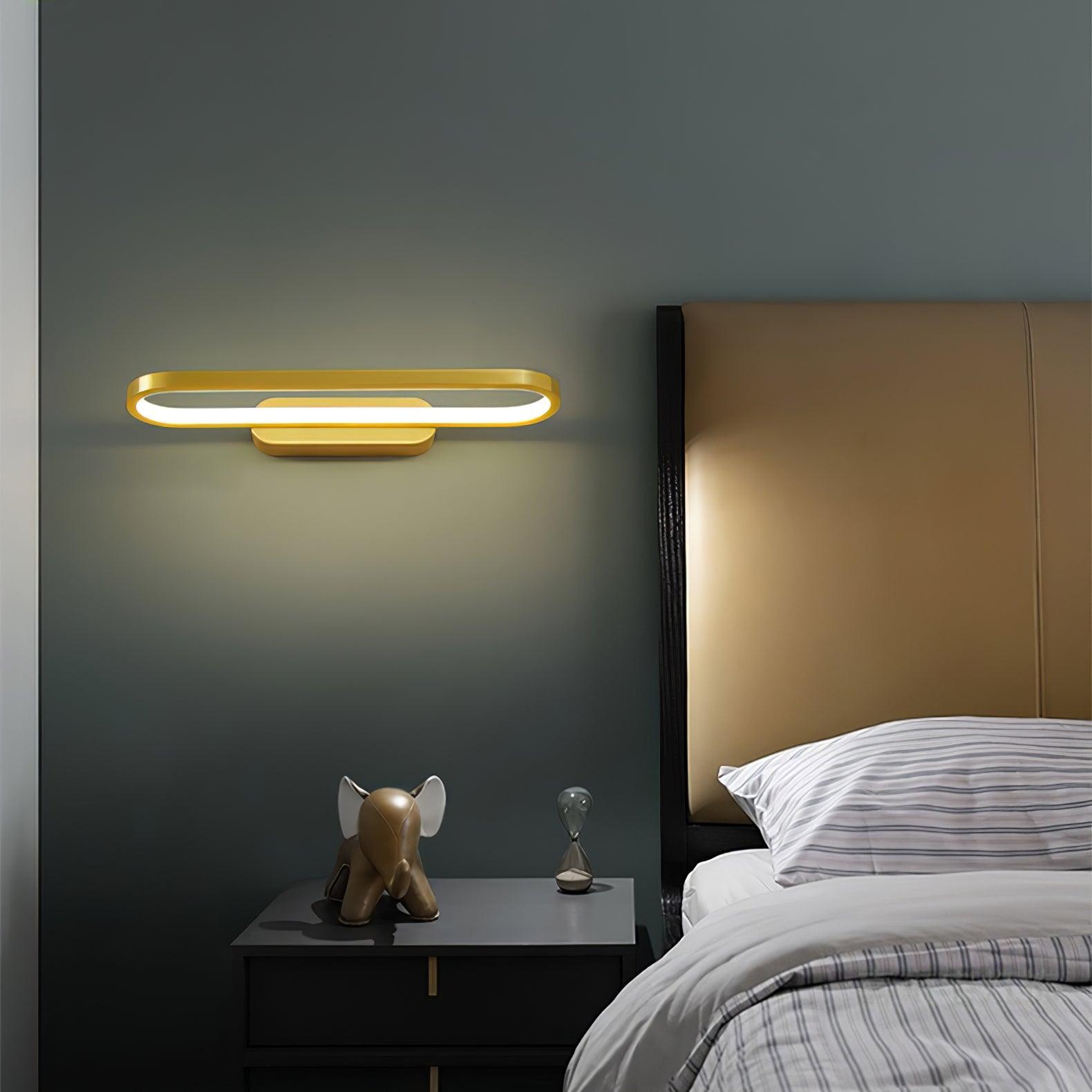 Plana Modern Minimalist LED Brass Wall Light - Letslighting