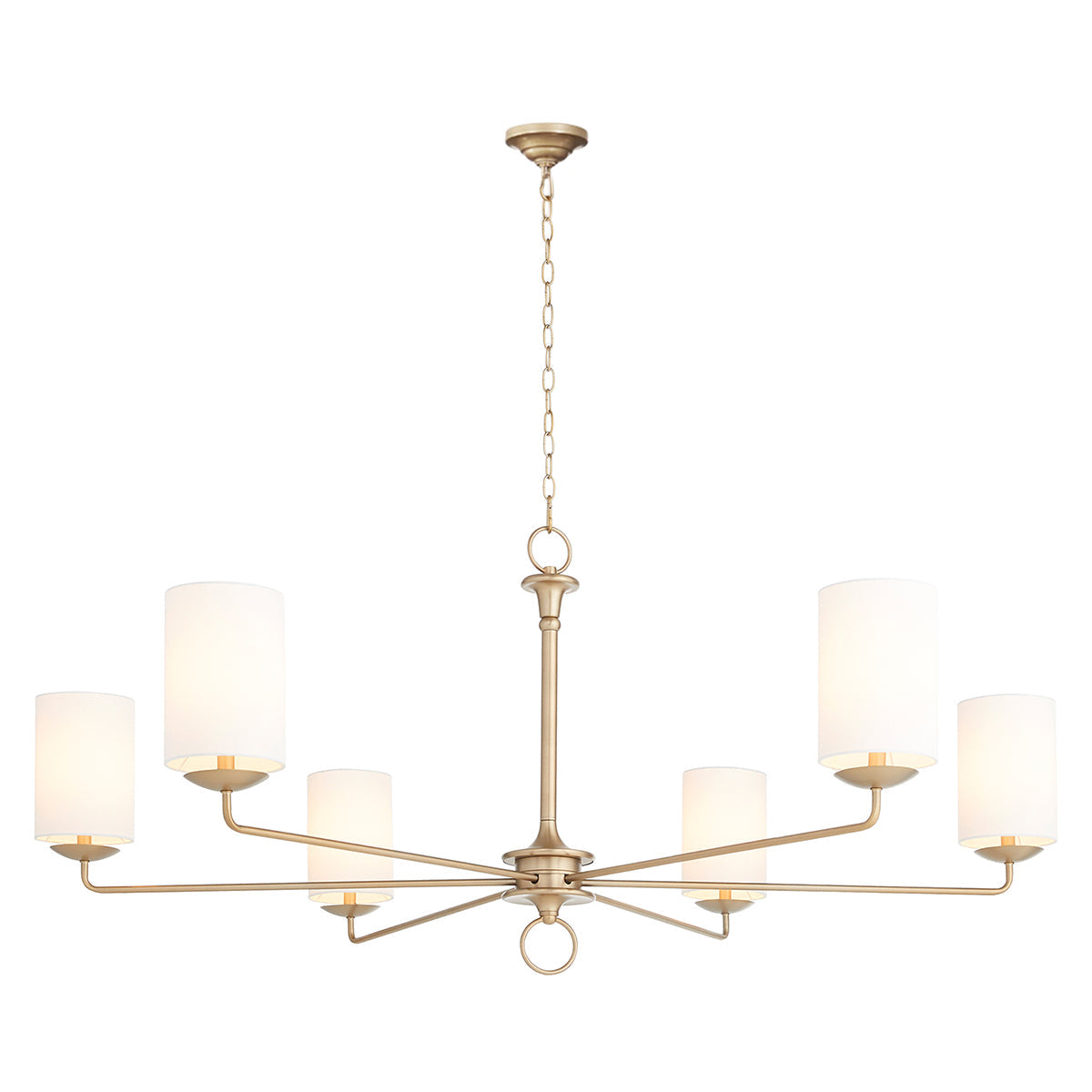 Olthean Vintage Industrial Brass Fabric Chandelier - Letslighting