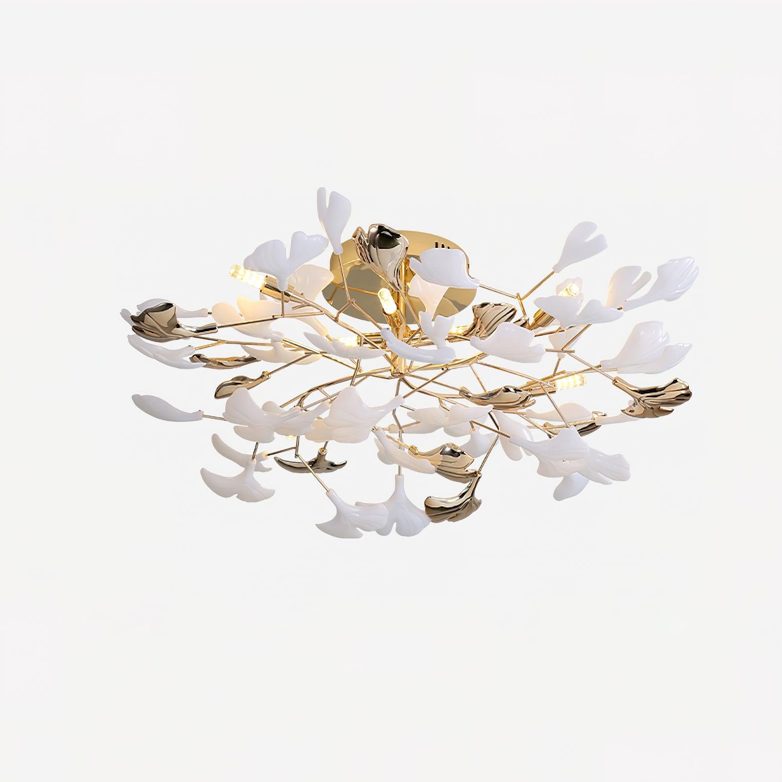 Artheel Premium Nordic Art Gingko Rotating Ceramics Ceiling Lamp - Letslighting