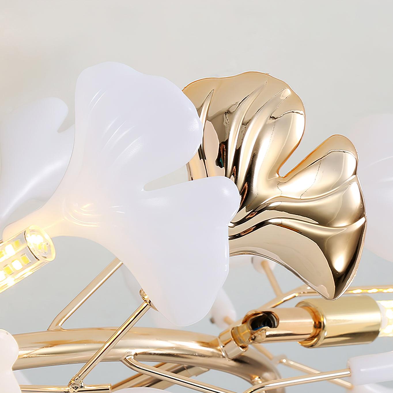 Artheel Premium Nordic Art Gingko Rotating Ceramics Ceiling Lamp - Letslighting