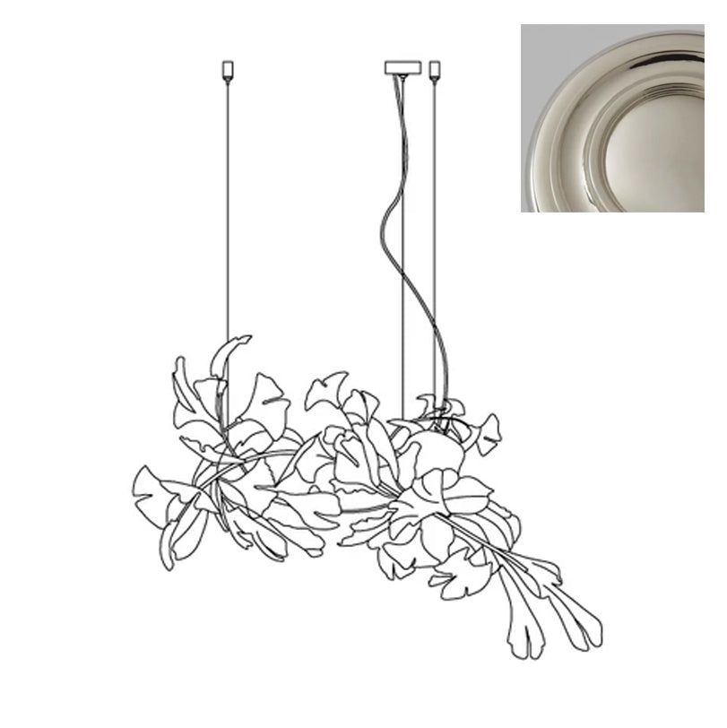 Gingko Chandelier A Style Leaf Branch Shape Modern Dining Room - Letslighting