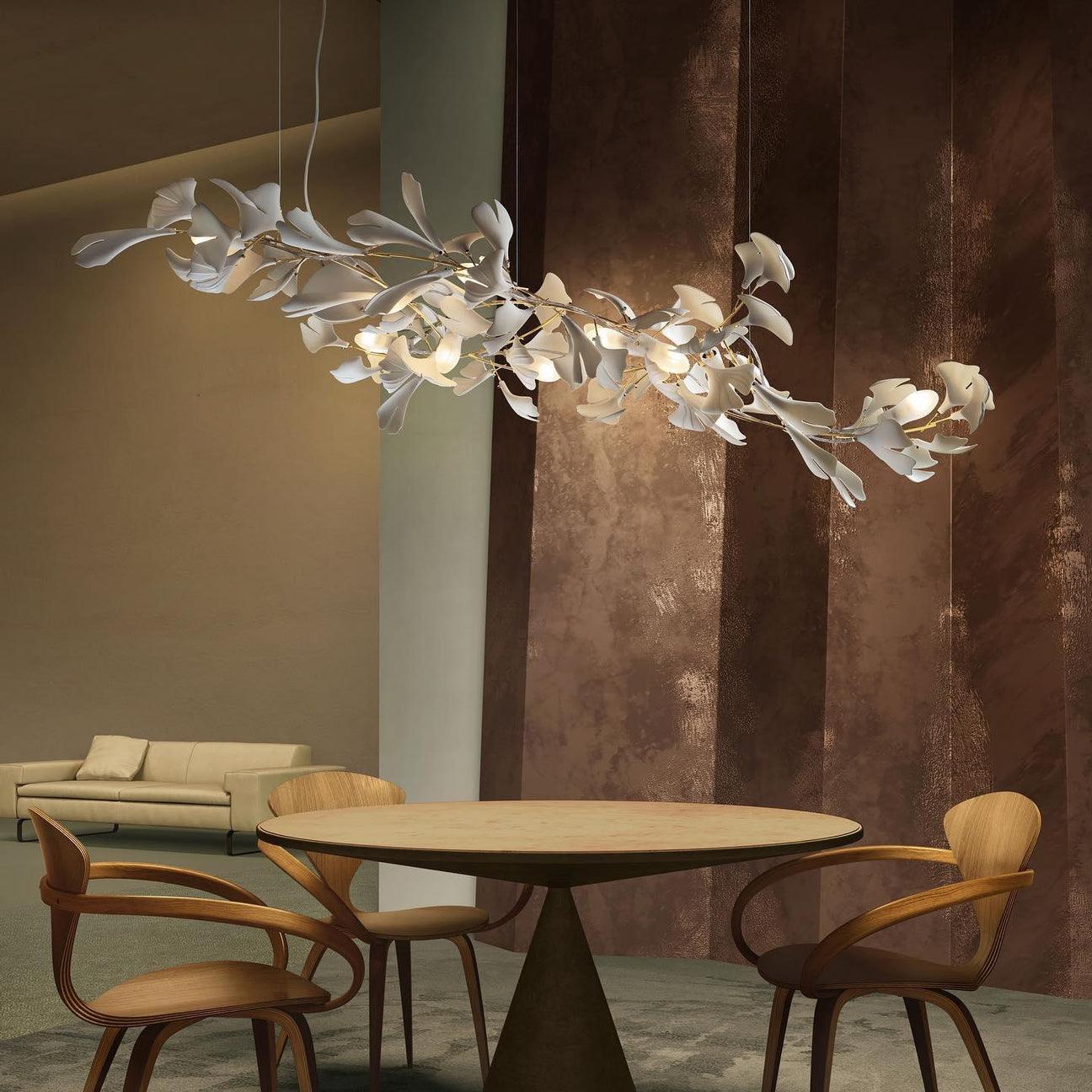 Gingko Chandelier A Style Leaf Branch Shape Modern Dining Room - Letslighting
