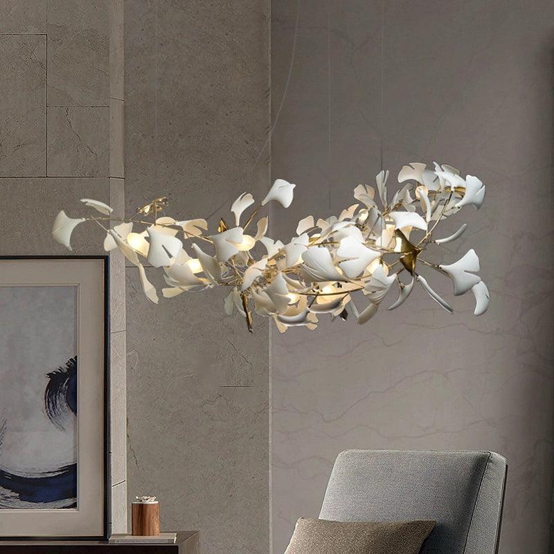 Gingko Chandelier A Style Leaf Branch Shape Modern Dining Room - Letslighting