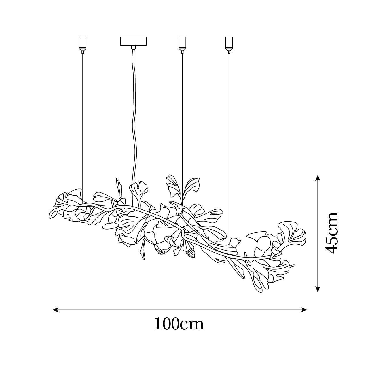 Gingko Chandelier A Style Leaf Branch Shape Modern Dining Room - Letslighting