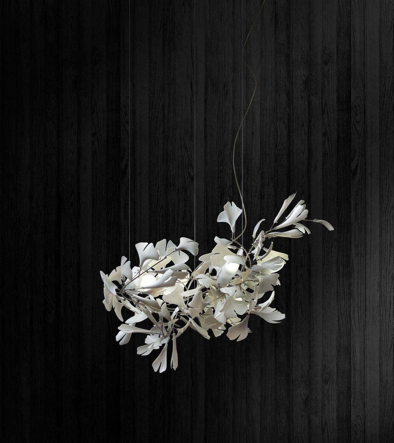 Gingko Chandelier A Style Leaf Branch Shape Modern Dining Room - Letslighting