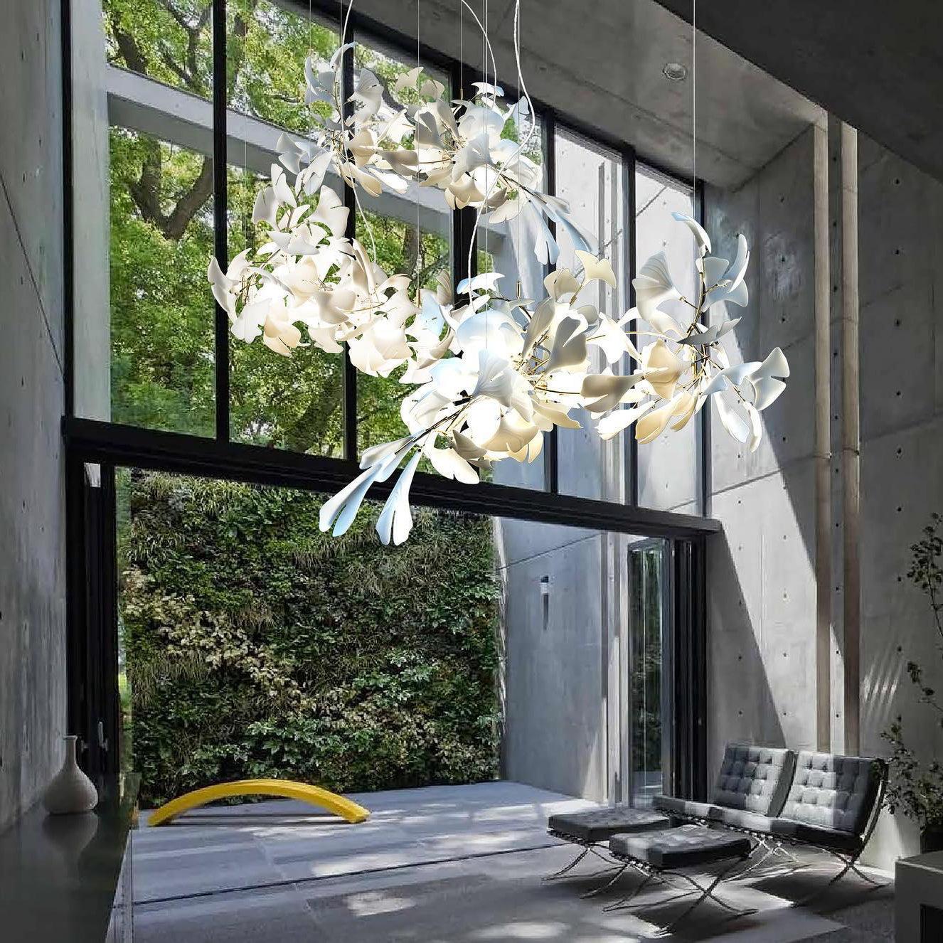 Gingko Chandelier A Style Leaf Branch Shape Modern Dining Room - Letslighting