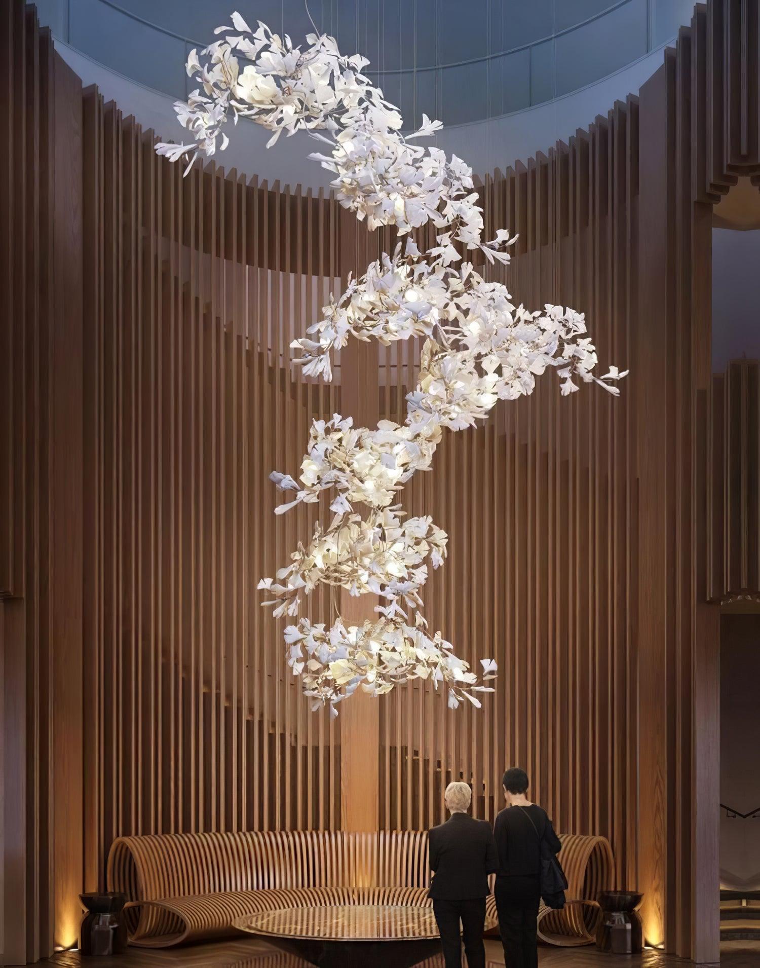 Gingko Chandelier F Style Nature-Inspired Elegance - Letslighting