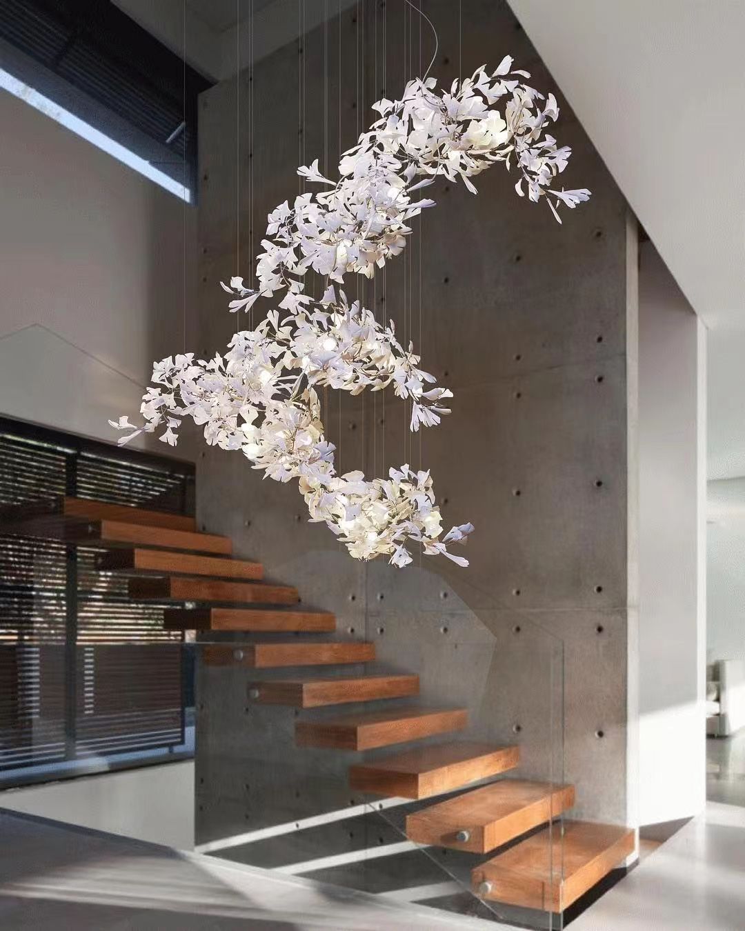 Gingko Chandelier F Style Nature-Inspired Elegance - Letslighting