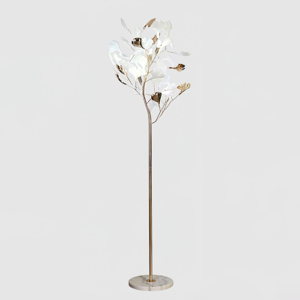 Olivia Gingko Ceramics Floor Lamp - Letslighting