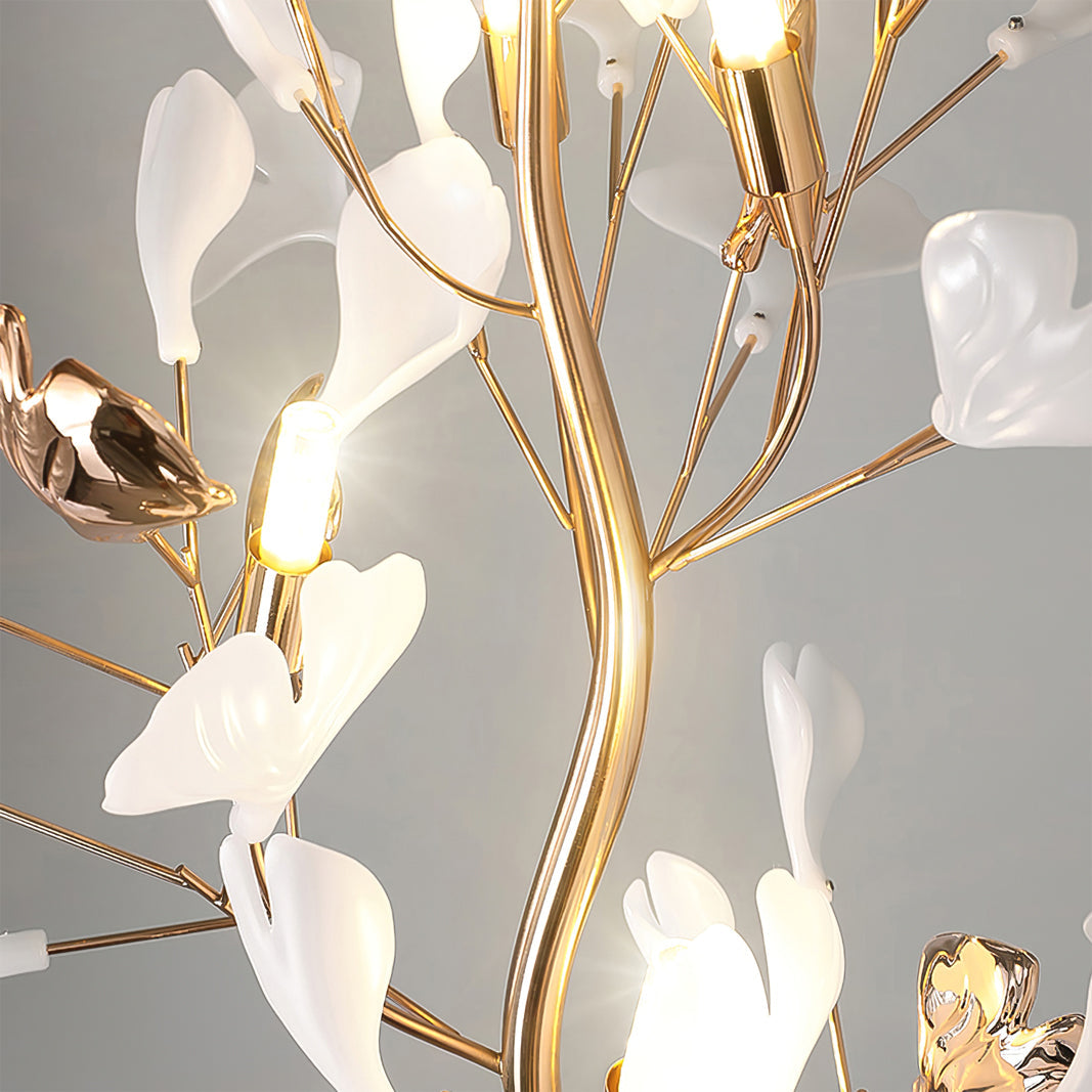 Olivia Gingko Ceramics Floor Lamp - Letslighting
