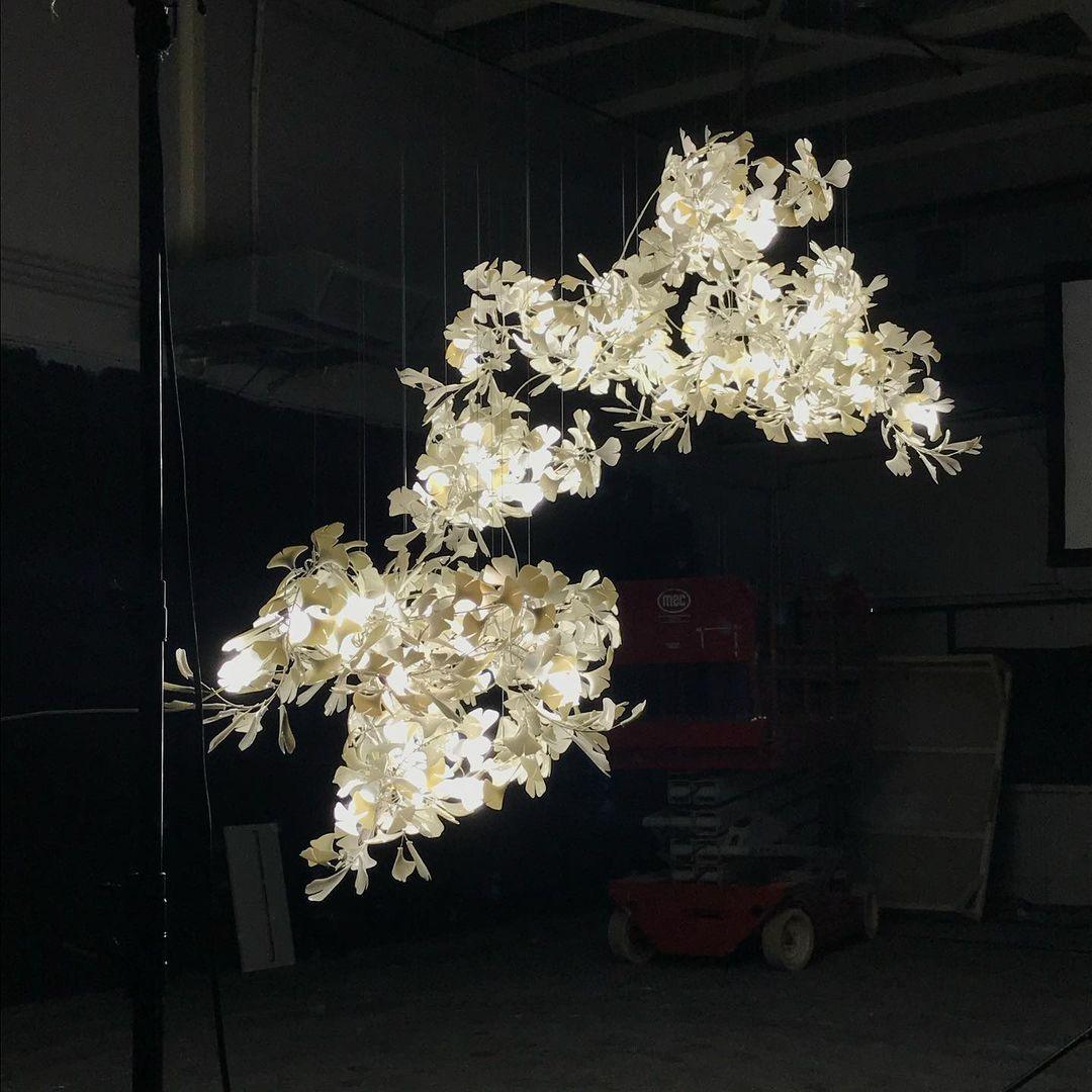 Alvenan Gingko Ceramic Combination Chandelier - Letslighting