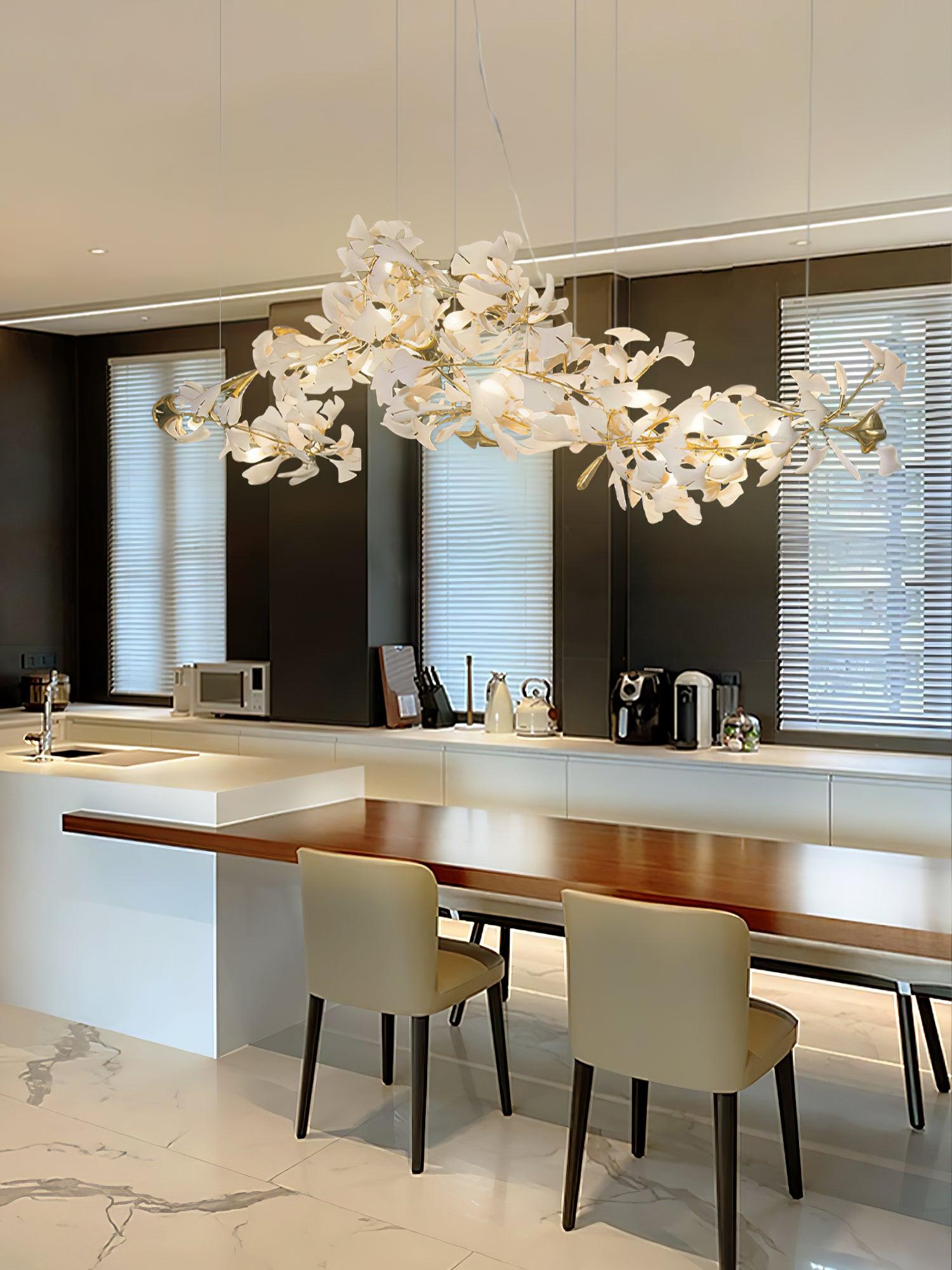 Gingko Chandelier B - Blowlighting