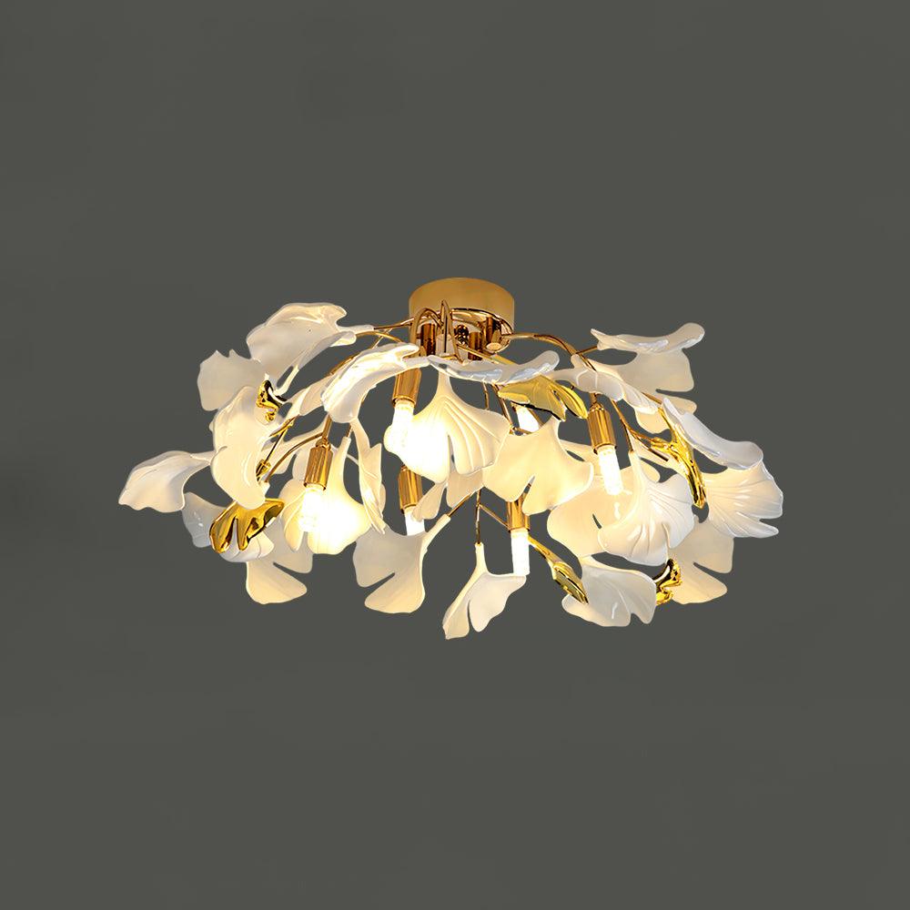 Callenne Elegant Ginkgo Leaf Ceiling Light