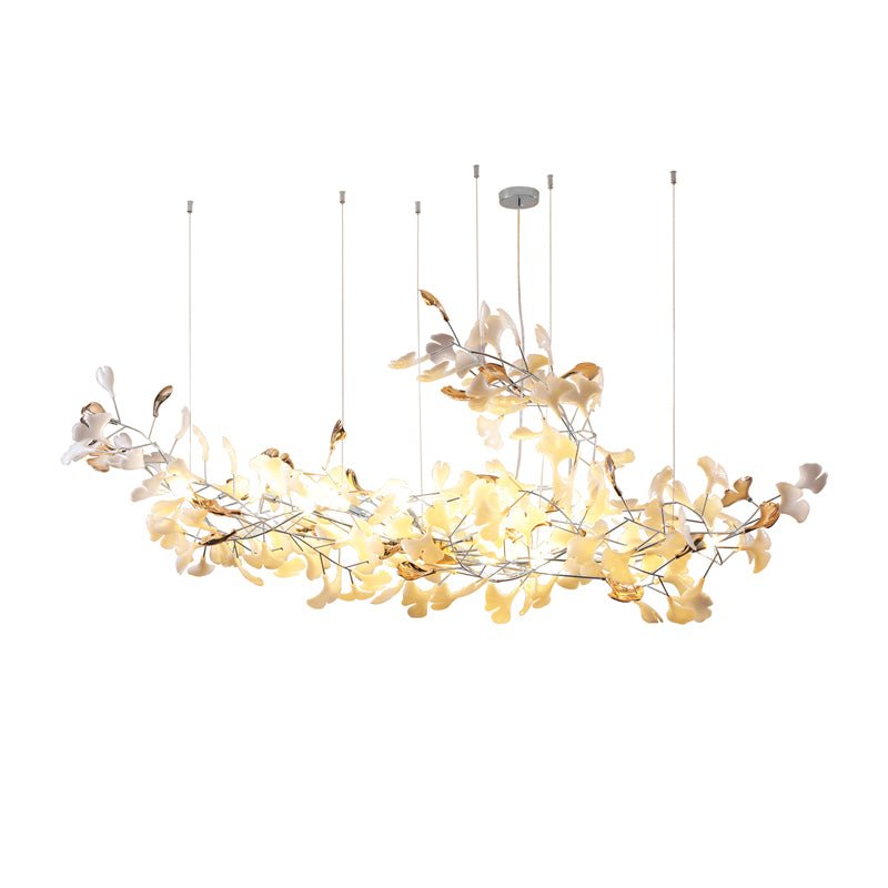Unoryra Postmodern Luxury Ginkgo Cloud Ceramics Chandelier - Letslighting