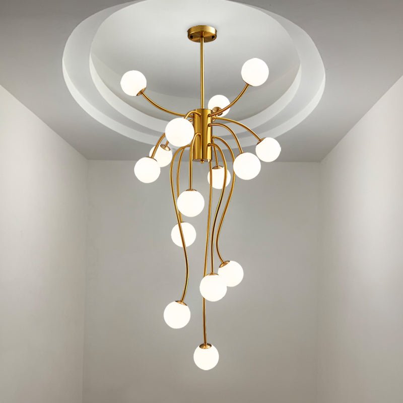 Astralyn Brass Globe Chandelier - Letslighting