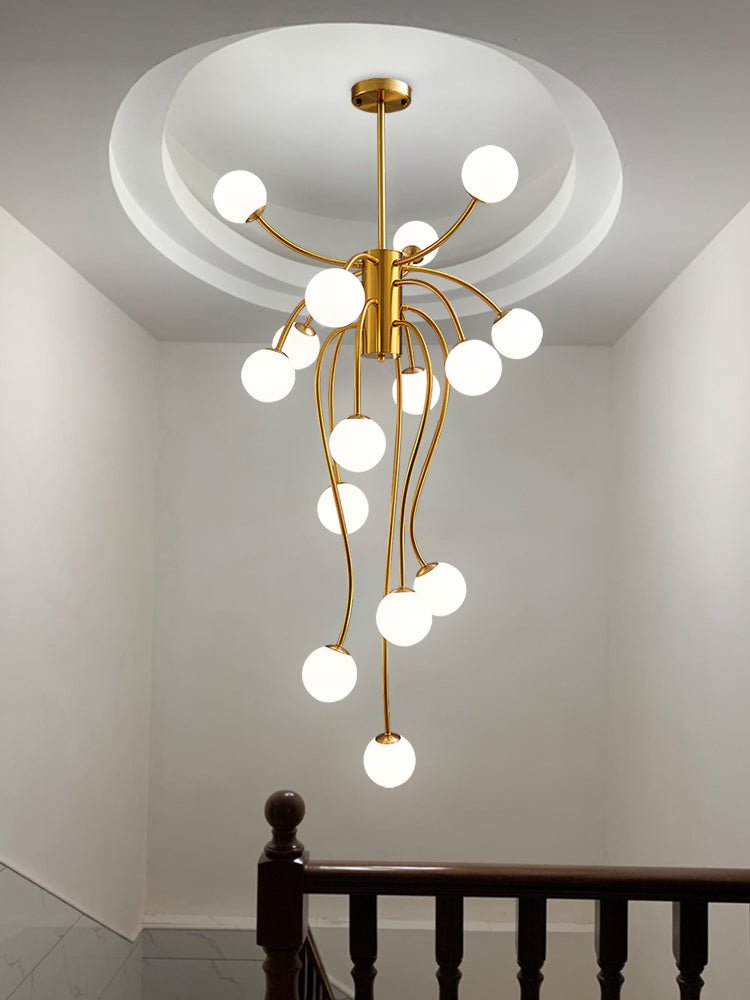 Astralyn Brass Globe Chandelier - Letslighting