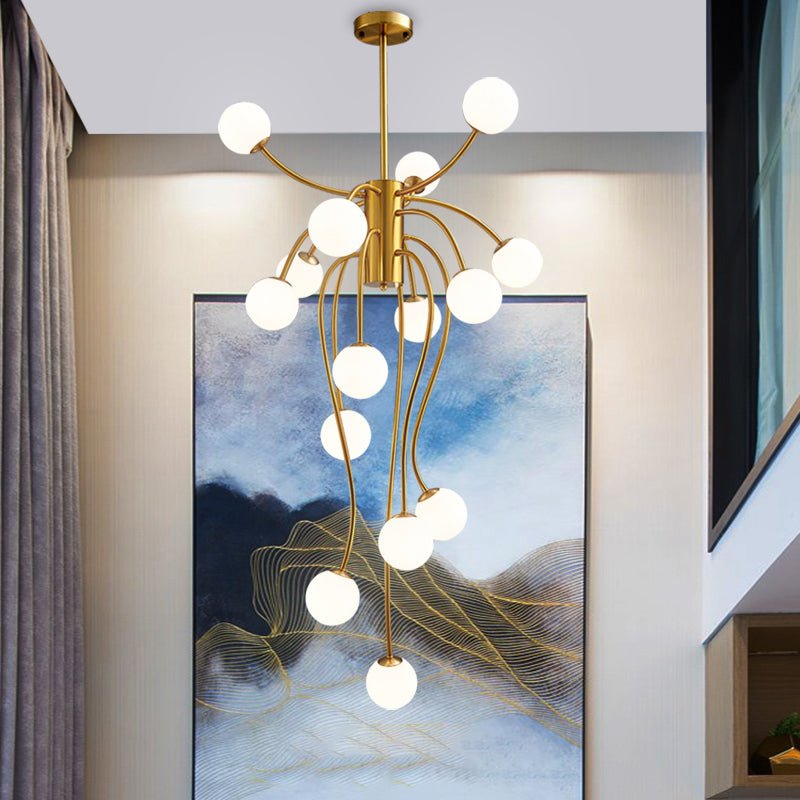 Astralyn Brass Globe Chandelier - Letslighting