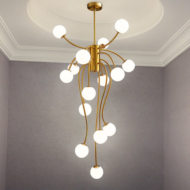 Astralyn Brass Globe Chandelier - Letslighting