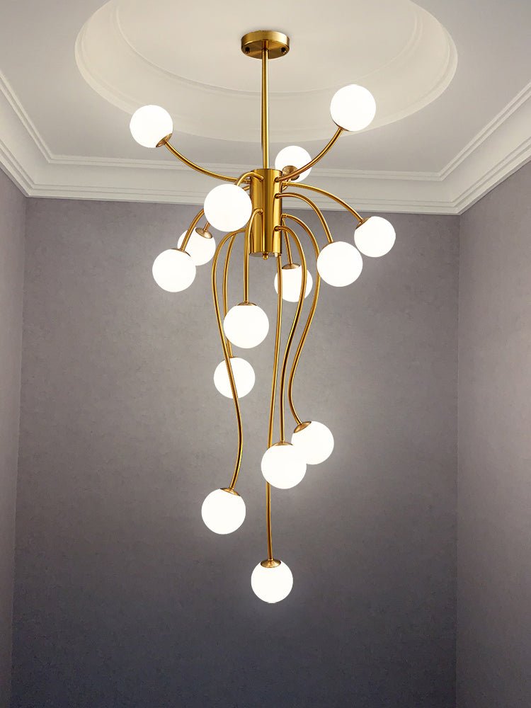 Astralyn Brass Globe Chandelier - Letslighting