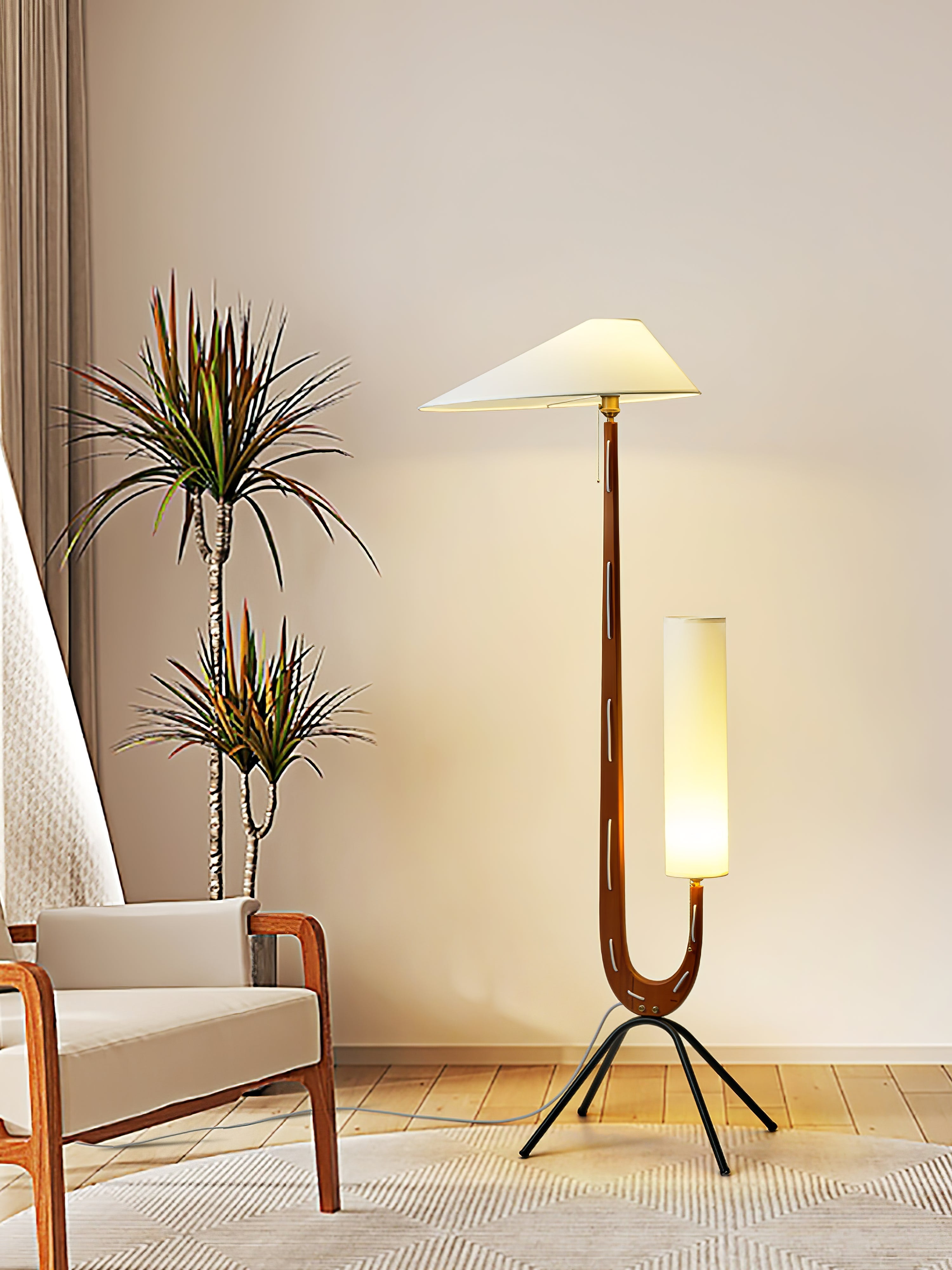 Novael Fabric Scandinavian Floor Lamp - Letslighting