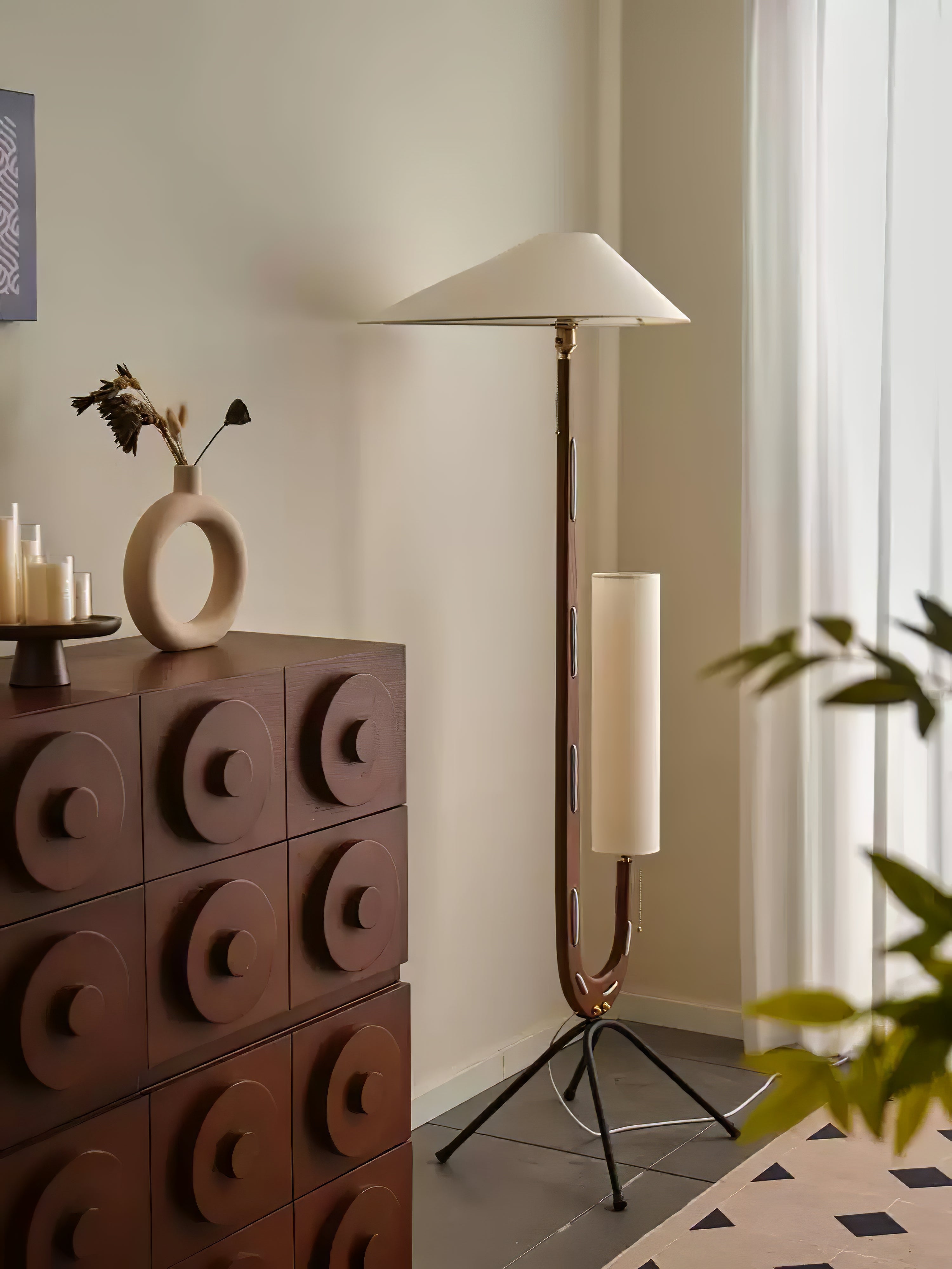 Novael Fabric Scandinavian Floor Lamp - Letslighting
