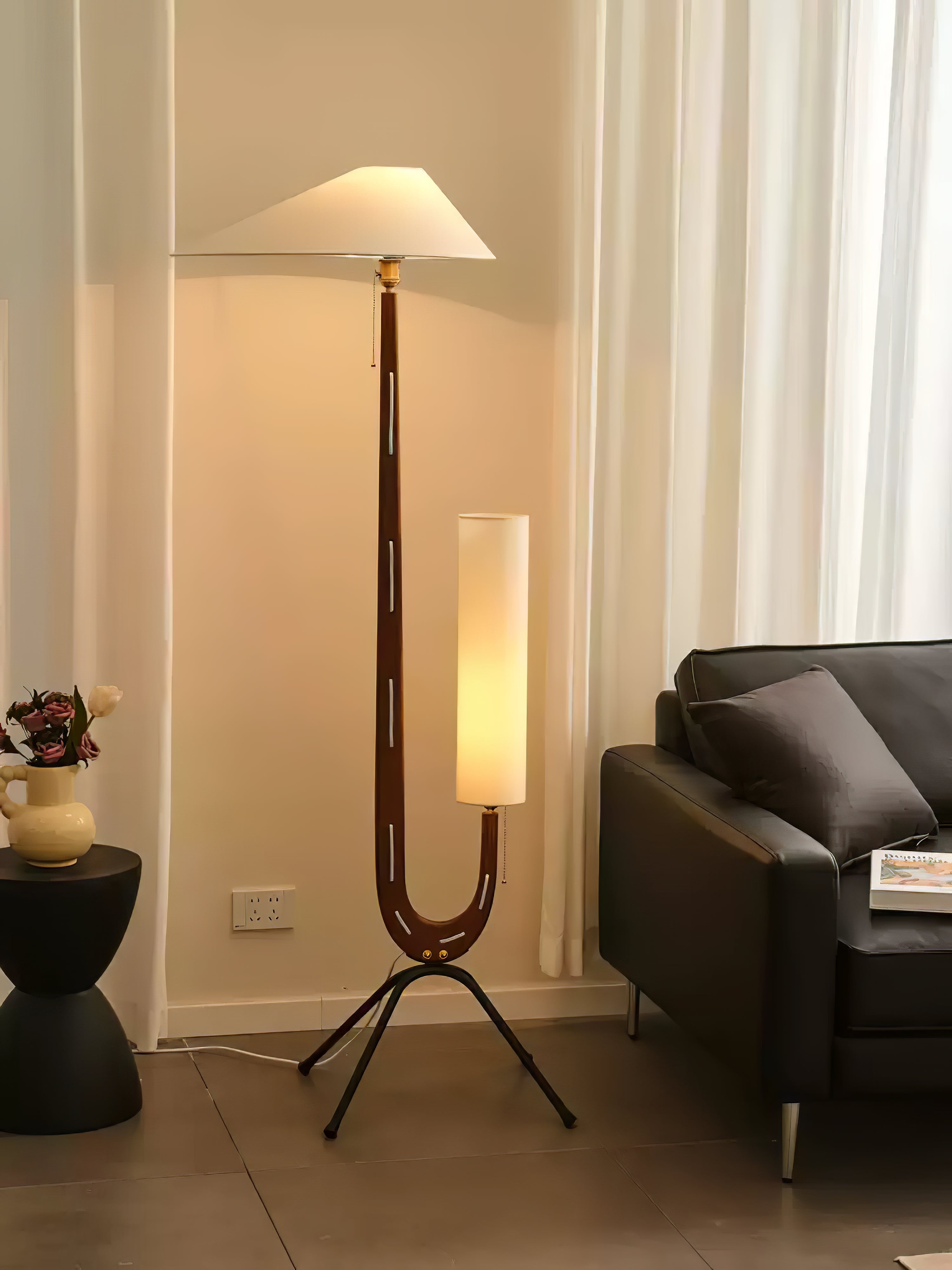 Novael Fabric Scandinavian Floor Lamp - Letslighting