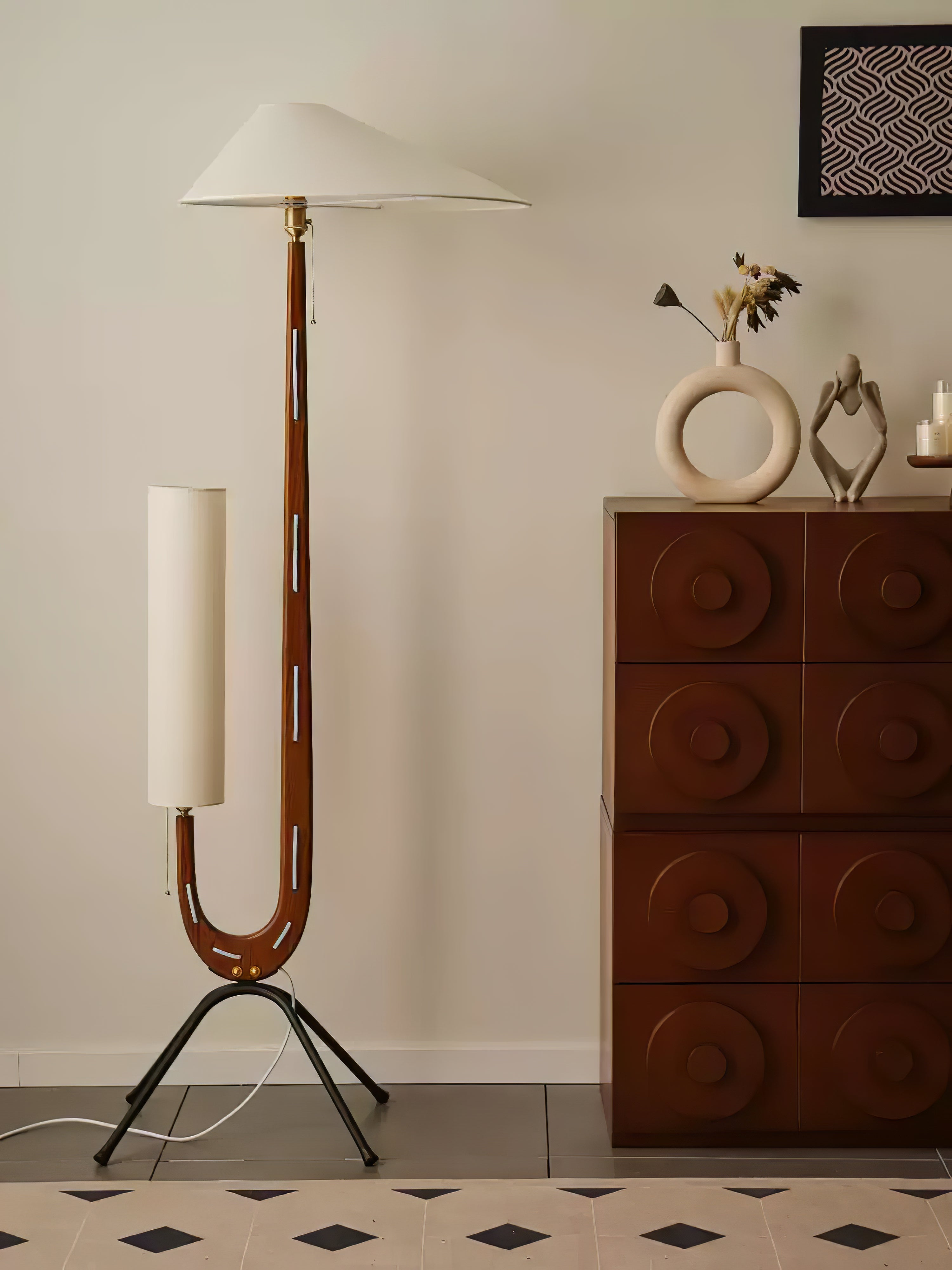 Novael Fabric Scandinavian Floor Lamp - Letslighting