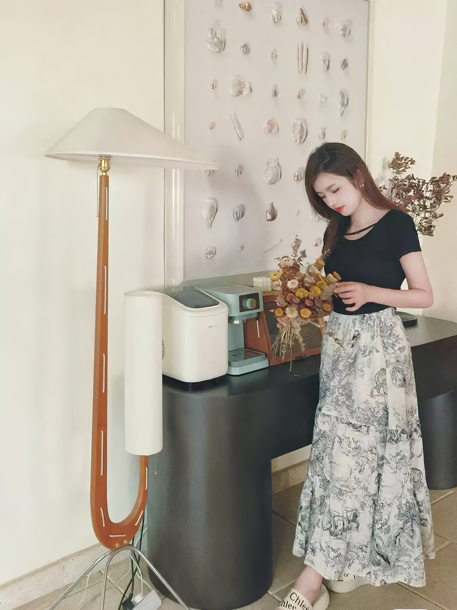 Novael Fabric Scandinavian Floor Lamp - Letslighting