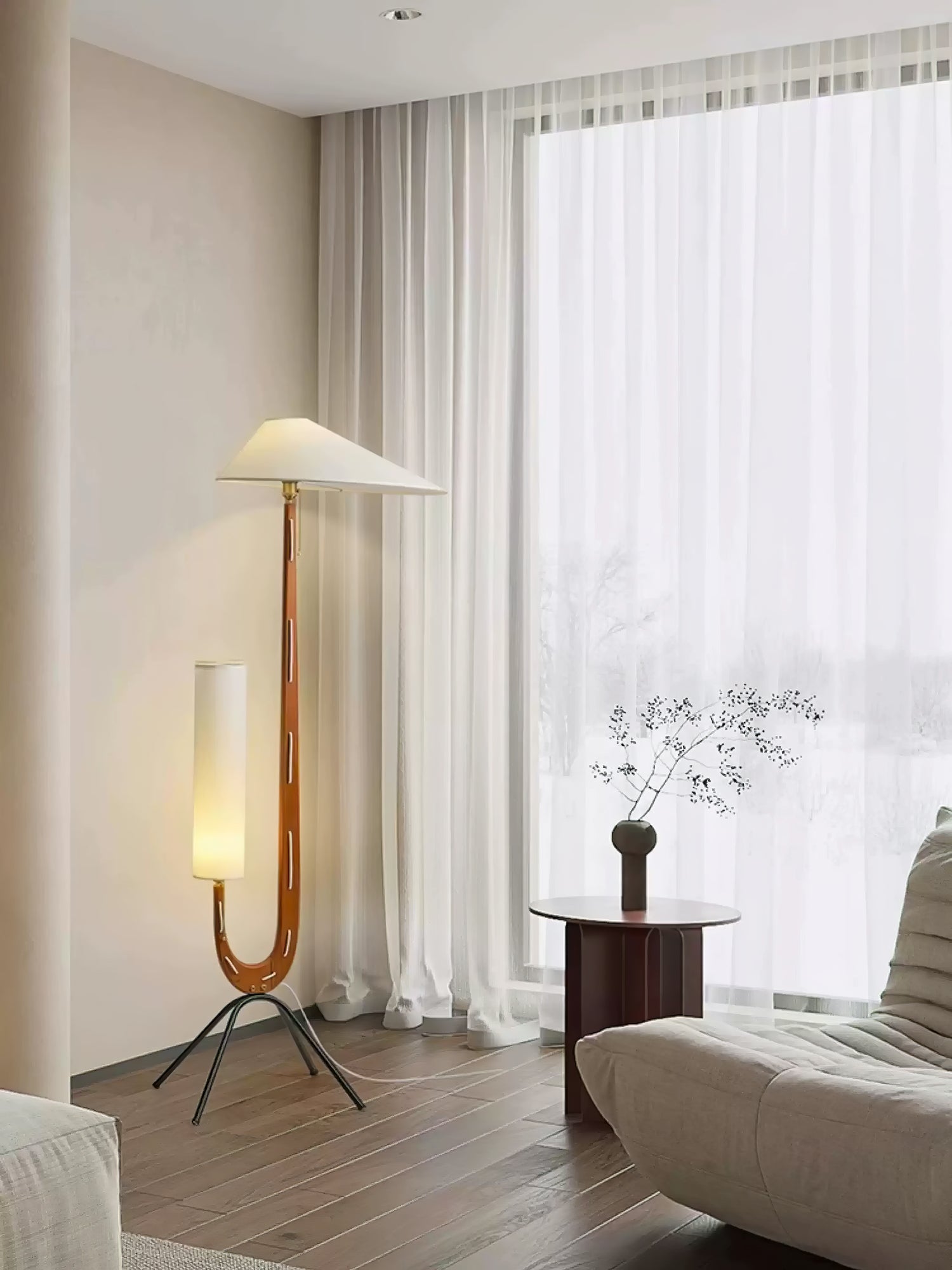 Novael Fabric Scandinavian Floor Lamp - Letslighting