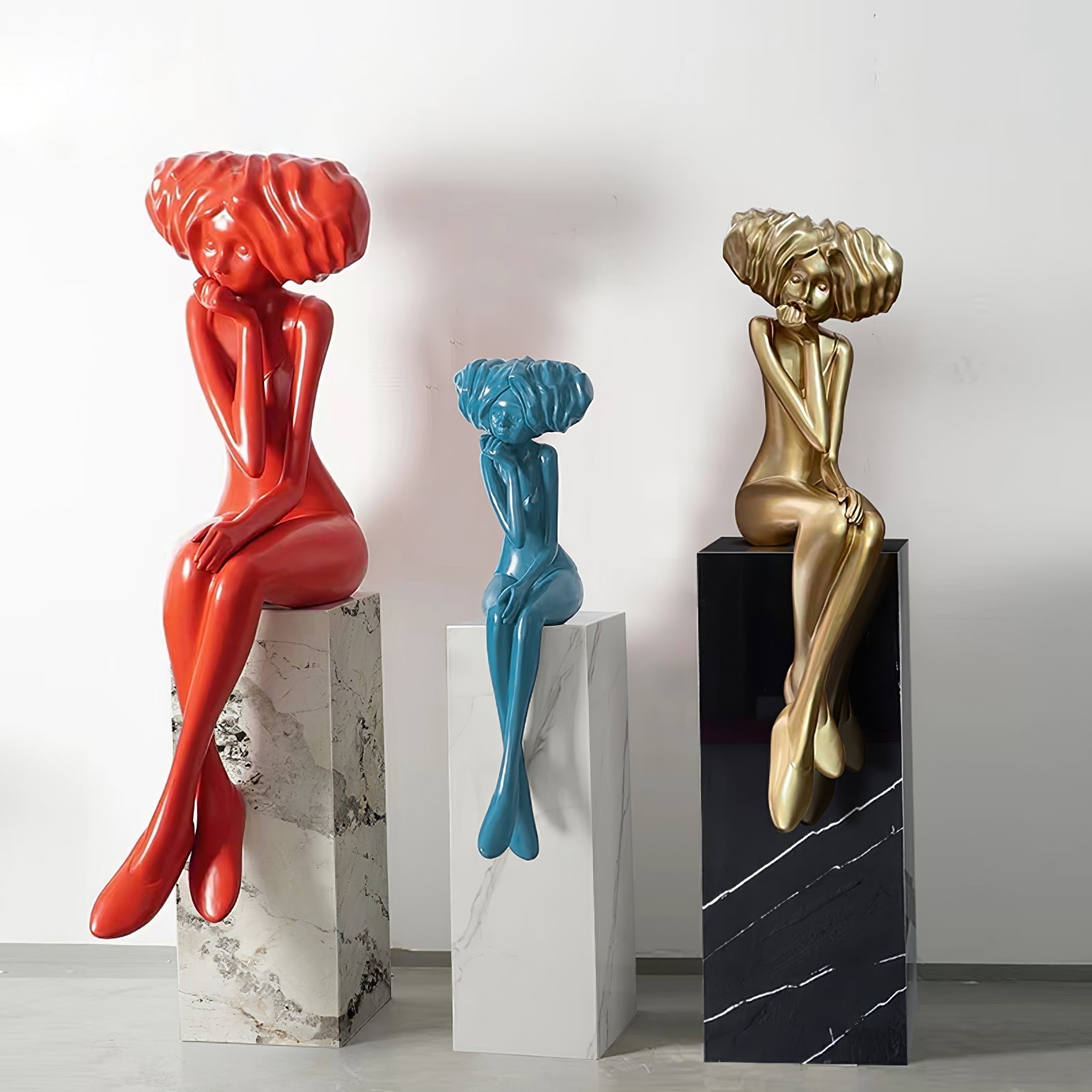 Lumenova Sculpture Girl Meditate Artistic - Letslighting