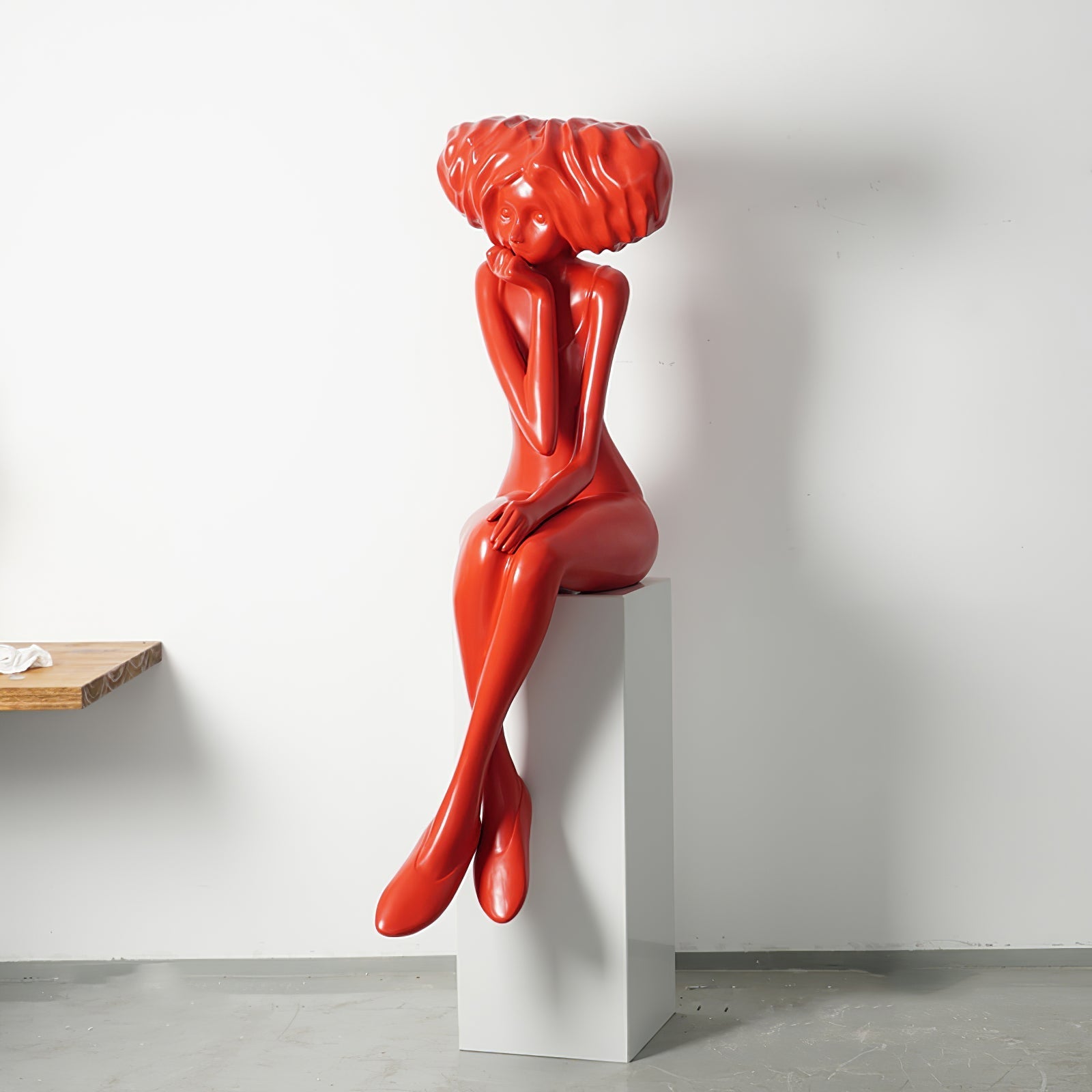 Lumenova Sculpture Girl Meditate Artistic - Letslighting