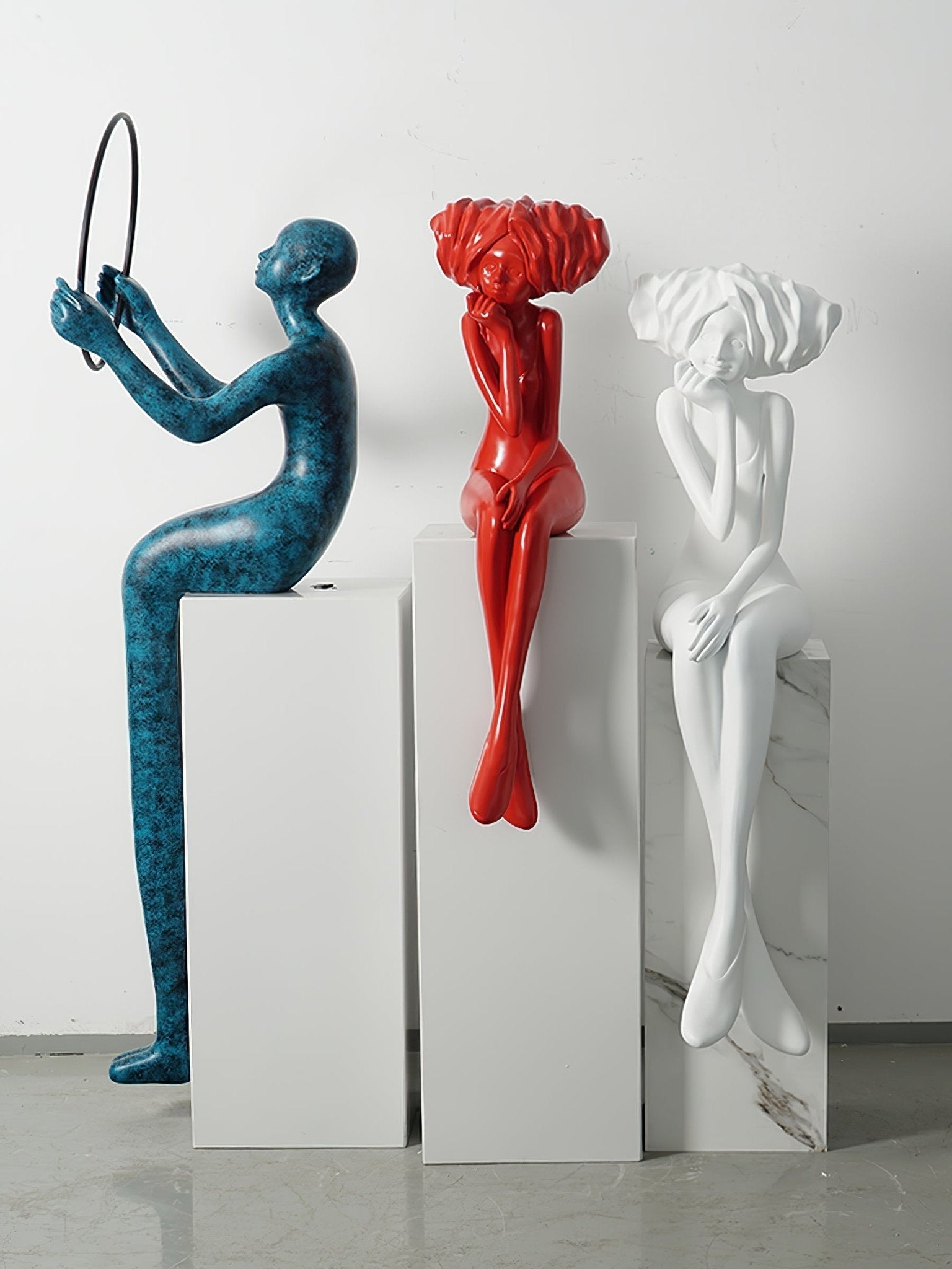 Lumenova Sculpture Girl Meditate Artistic - Letslighting