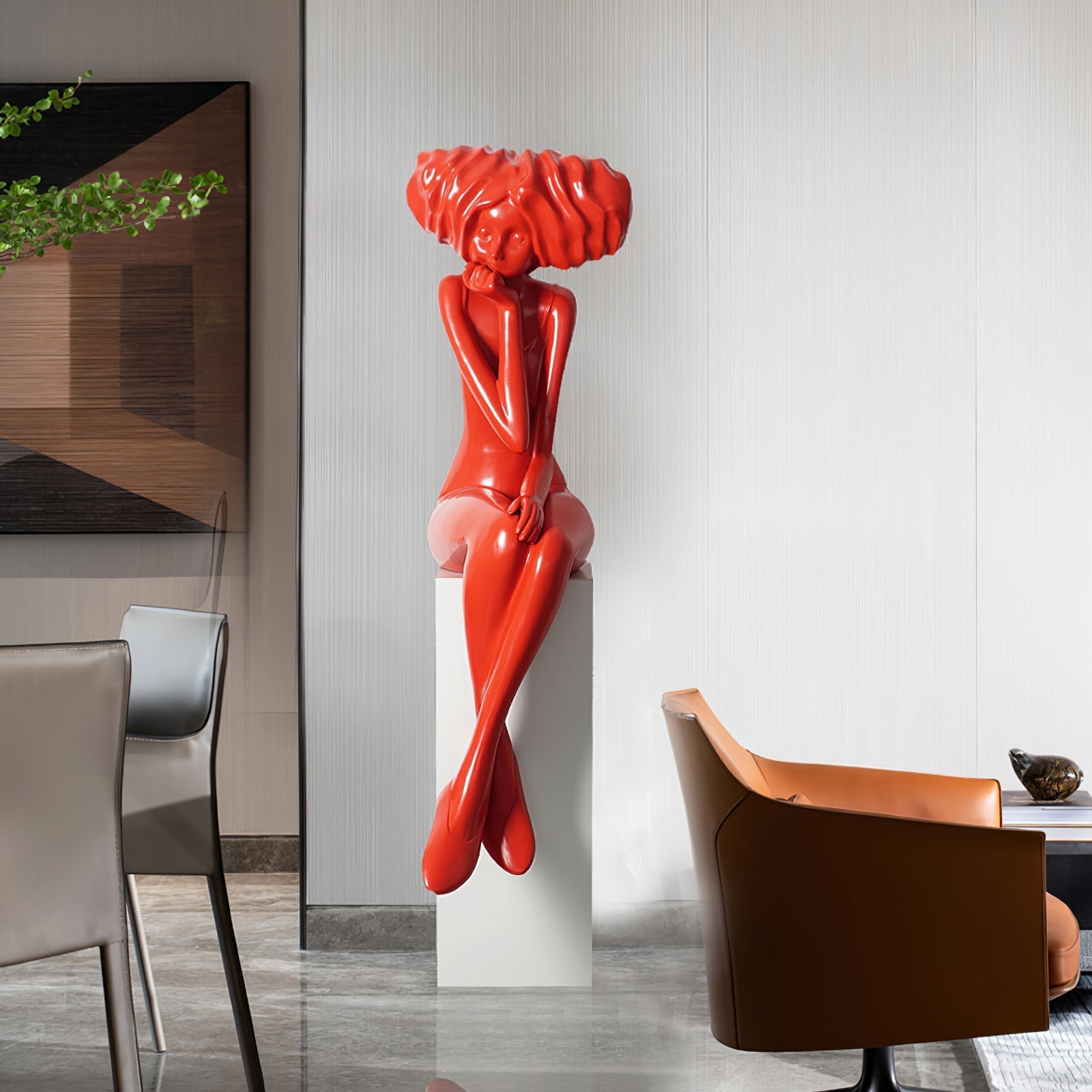 Lumenova Sculpture Girl Meditate Artistic - Letslighting