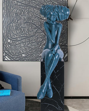 Lumenova Sculpture Girl Meditate Artistic - Letslighting