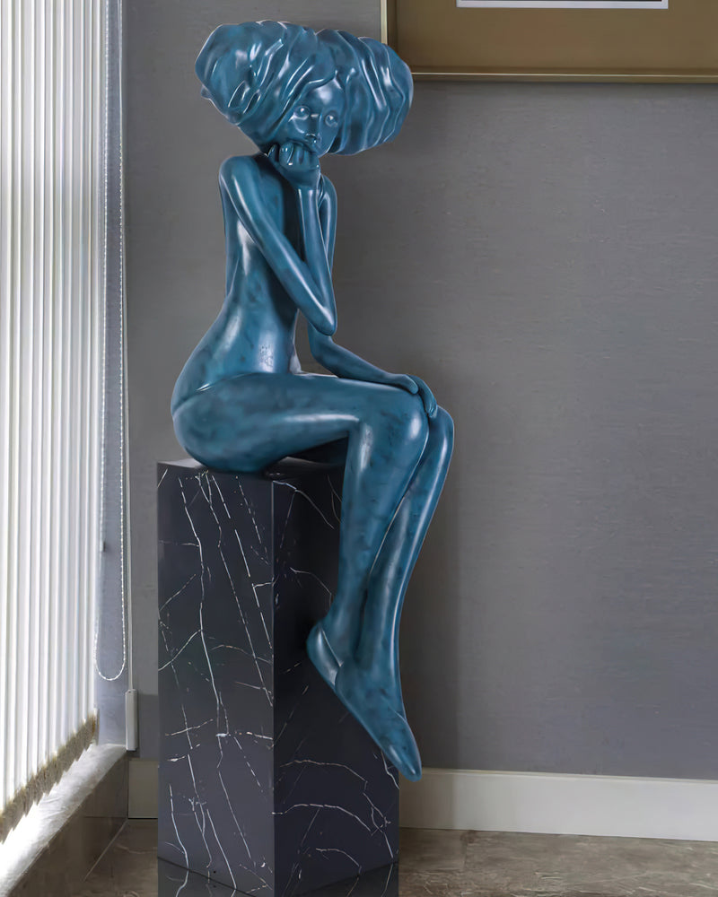 Lumenova Sculpture Girl Meditate Artistic - Letslighting